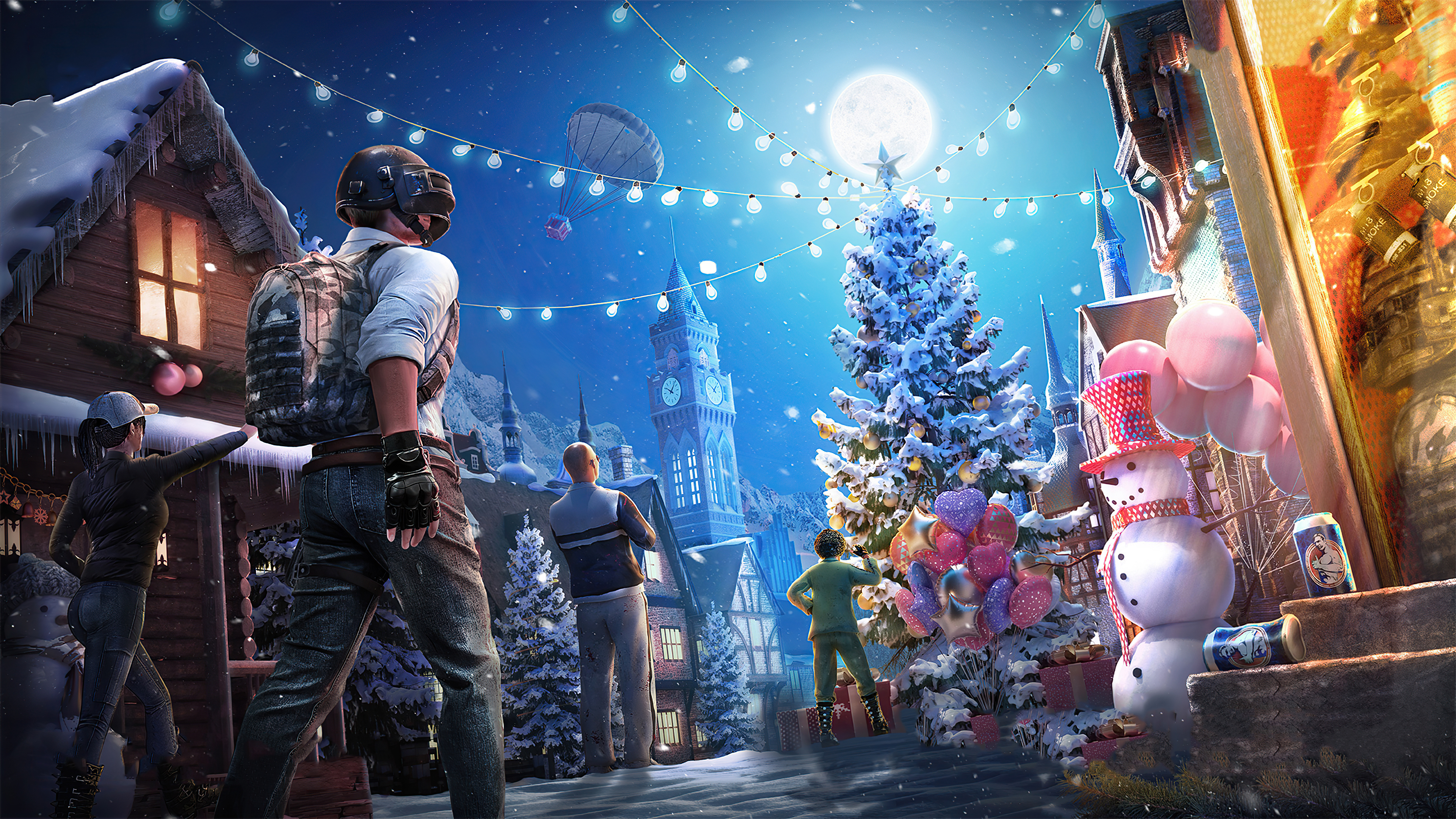 PlayerUnknowns Battlegrounds Christmas Scene 4K HD Wallpaper