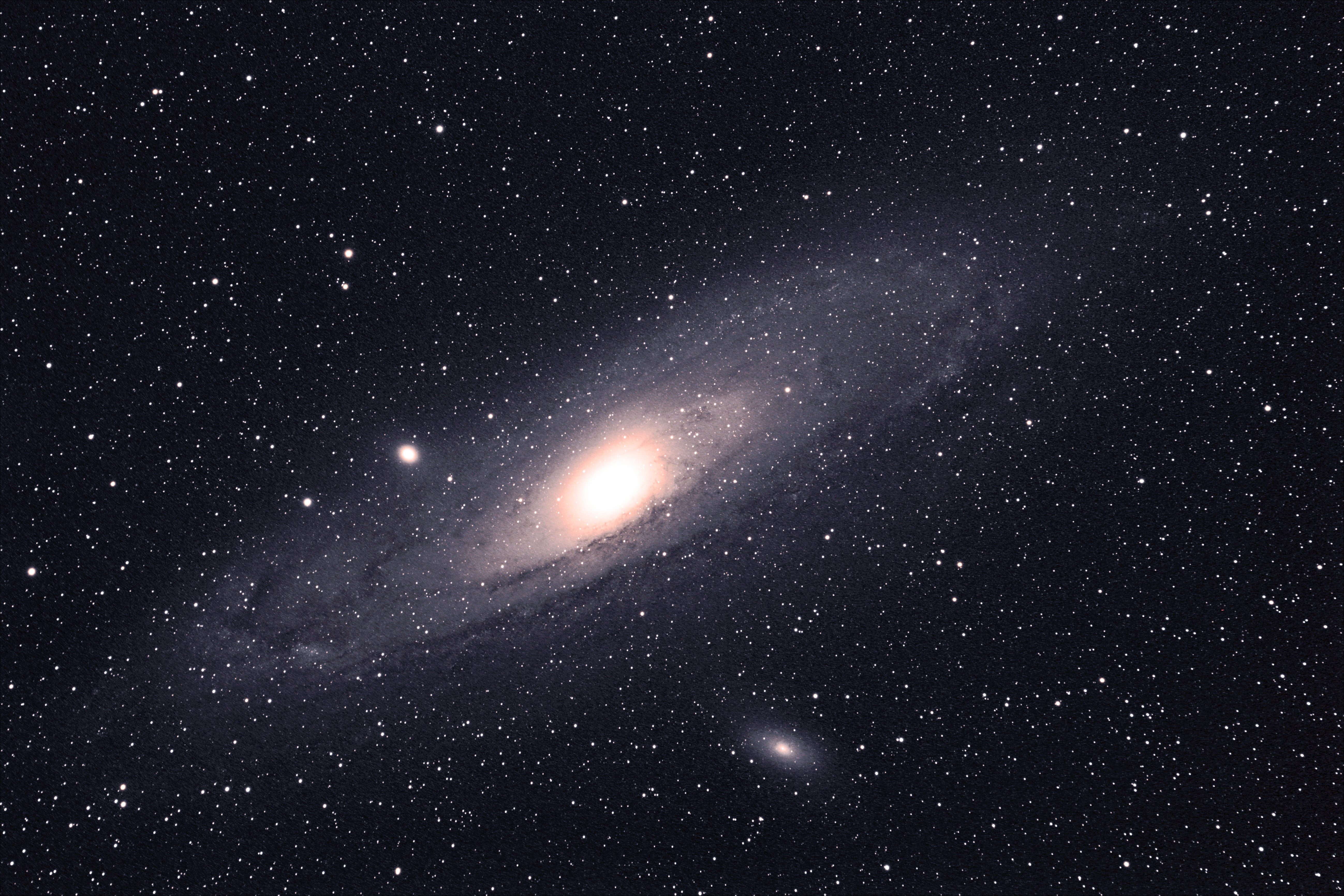 Andromeda Galaxy and stars in space 4K HD Wallpaper