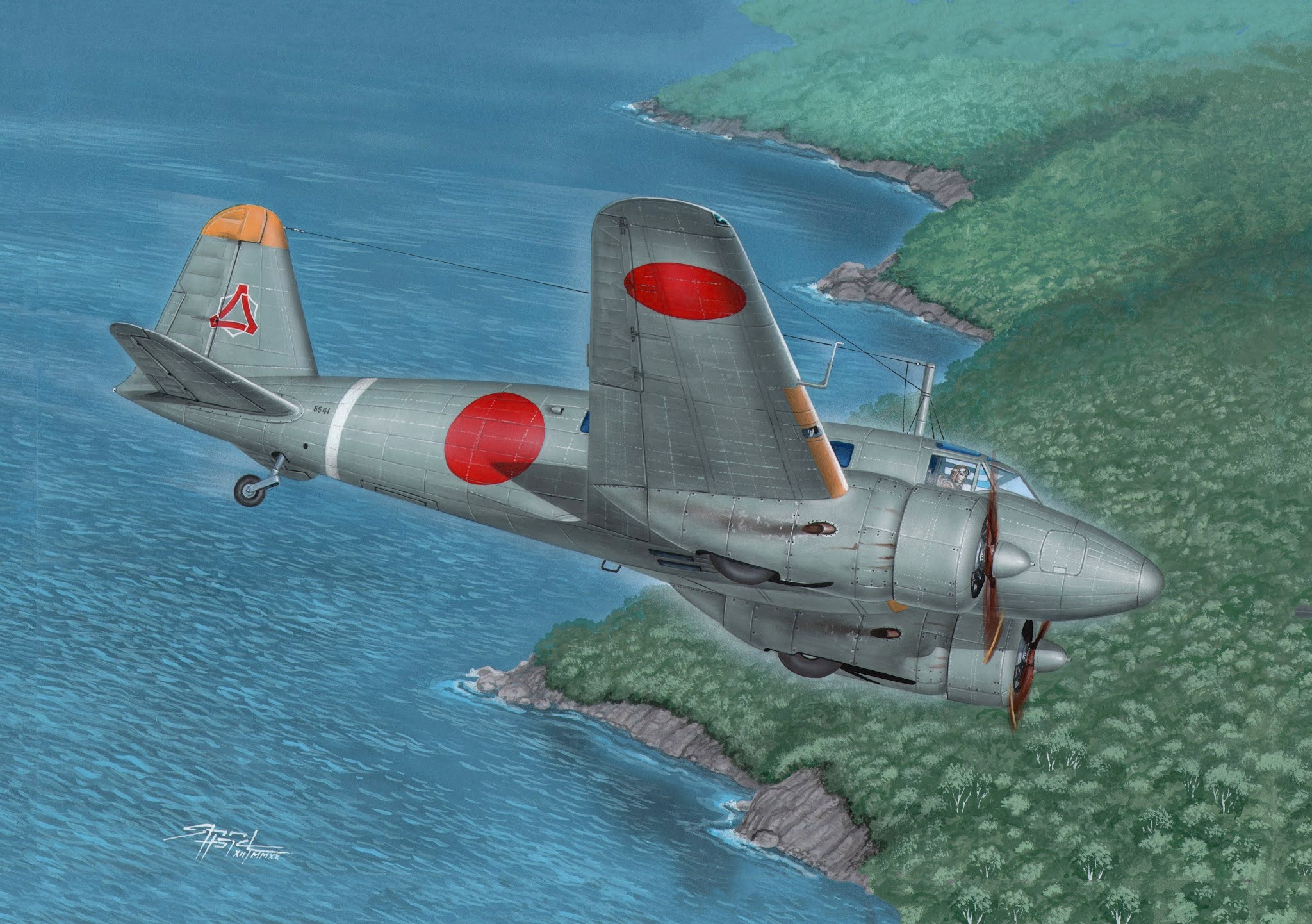 Tachikawa Ki-54 "Hickory" twin-engine aircraft HD Wallpaper