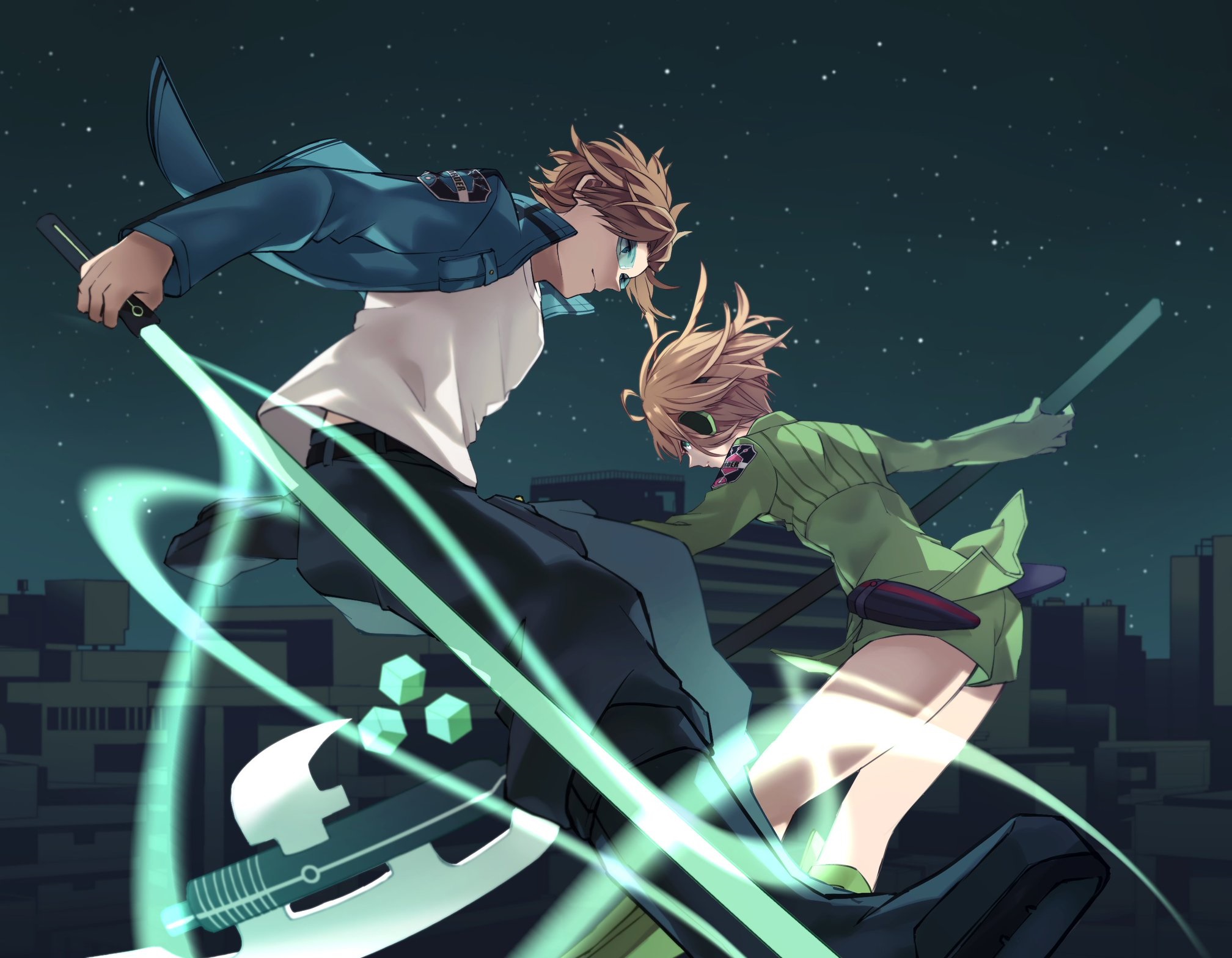 Kirie Konami and Yūichi Jin from World Trigger HD Wallpaper