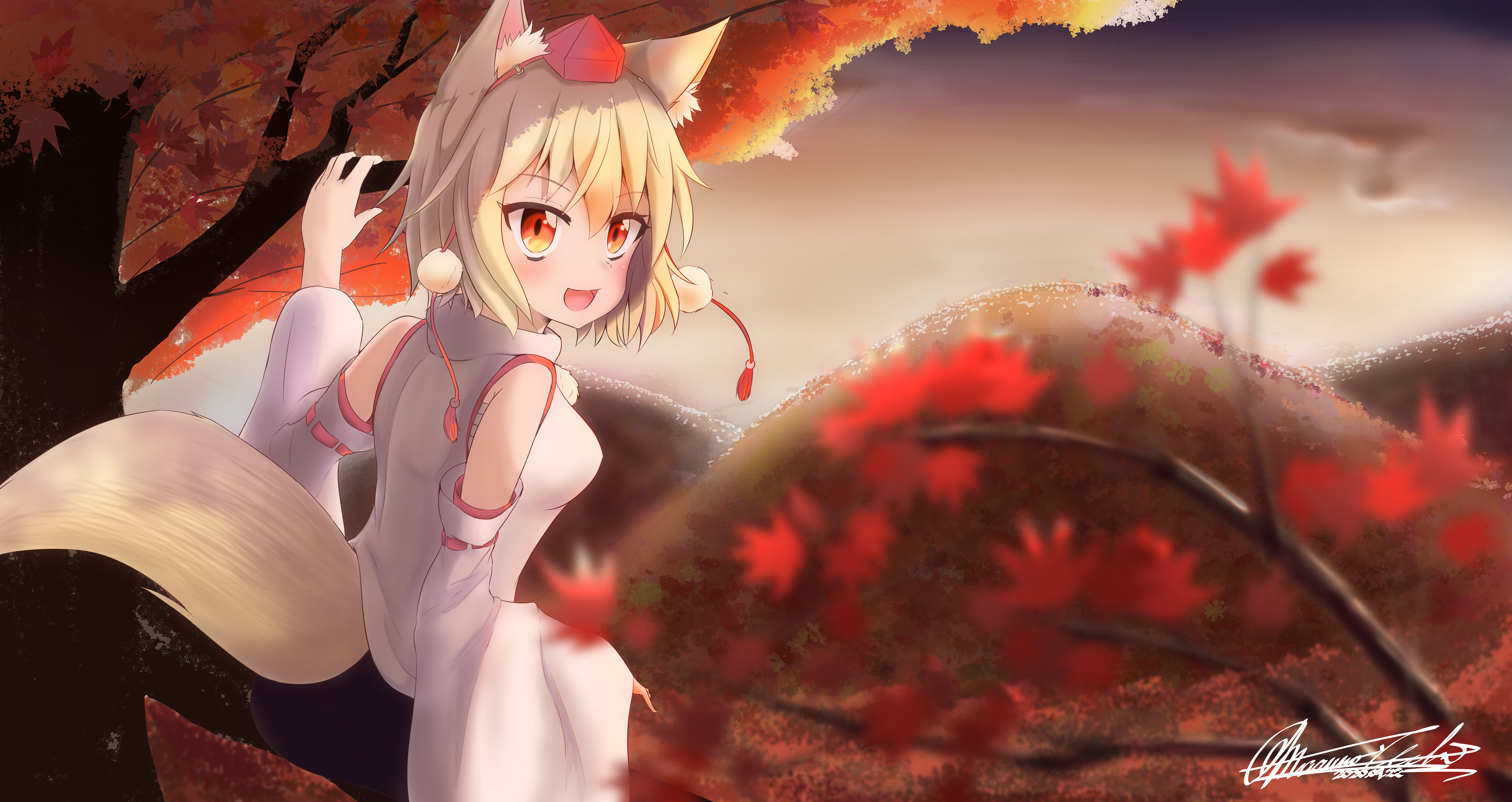 Momiji Inubashiri from Touhou 4K HD Wallpaper