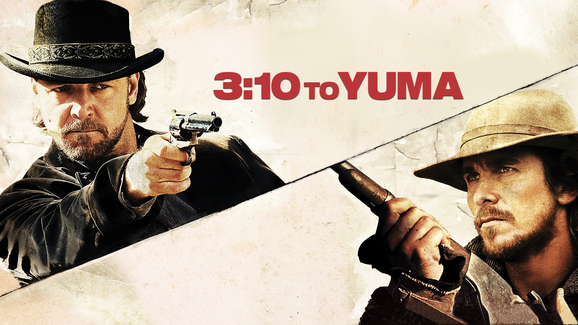 3:10 to Yuma starring Russell Crowe and Christian Bale HD Wallpaper