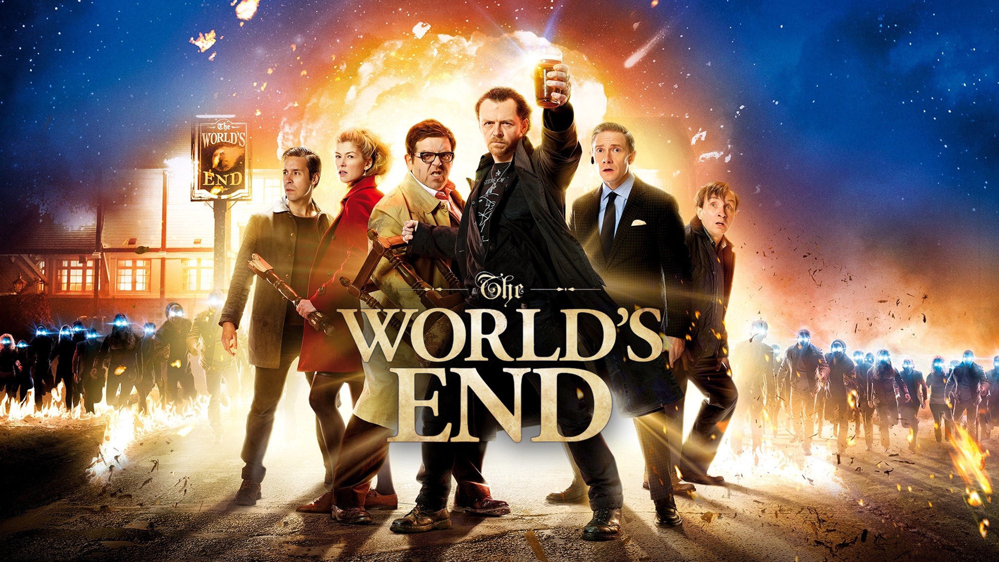 The World's End movie poster with cast HD Wallpaper
