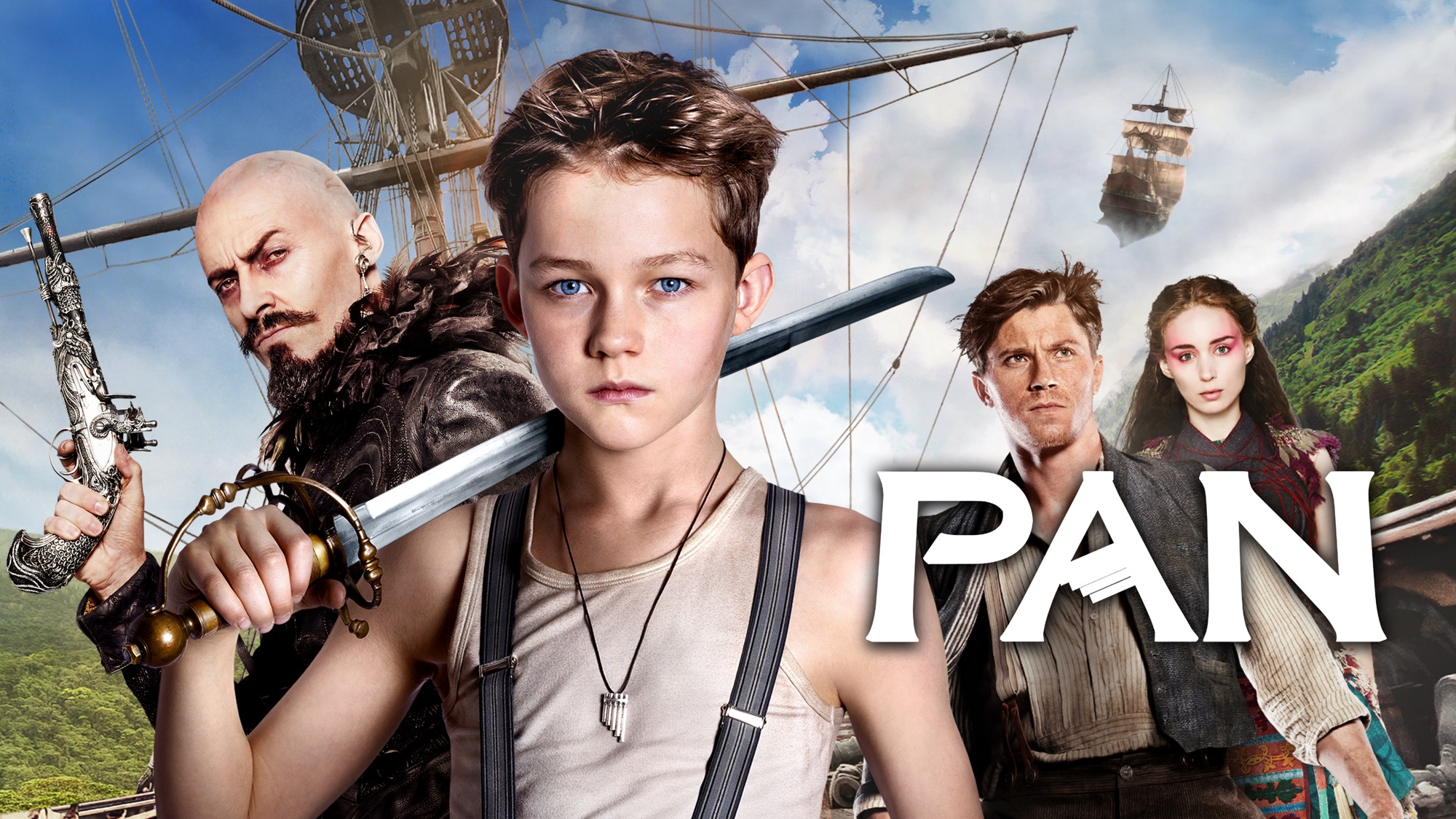 Pan Movie Poster with Characters HD Wallpaper