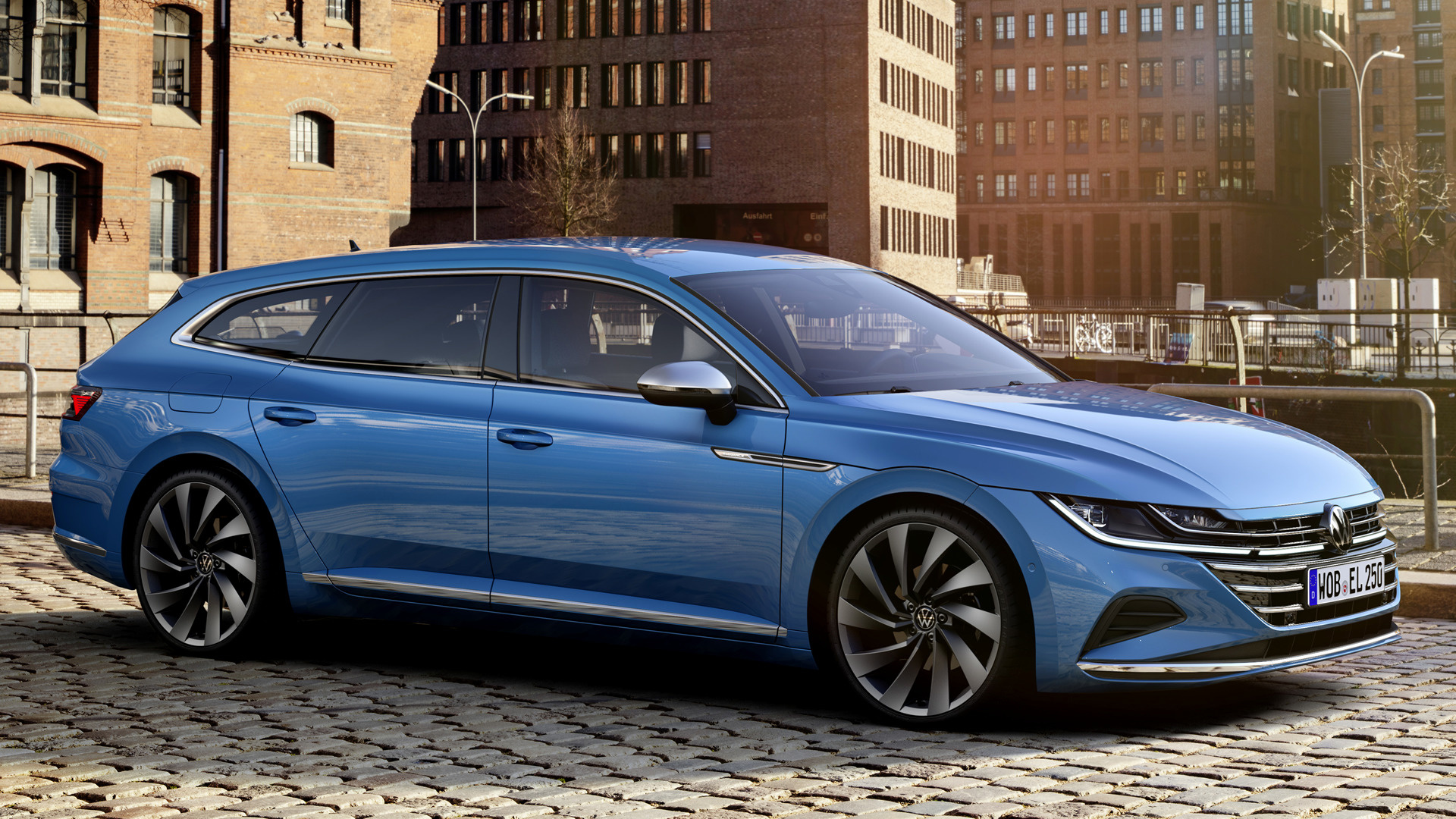 2020 Volkswagen Arteon Shooting Brake, Blue Car HD Wallpaper