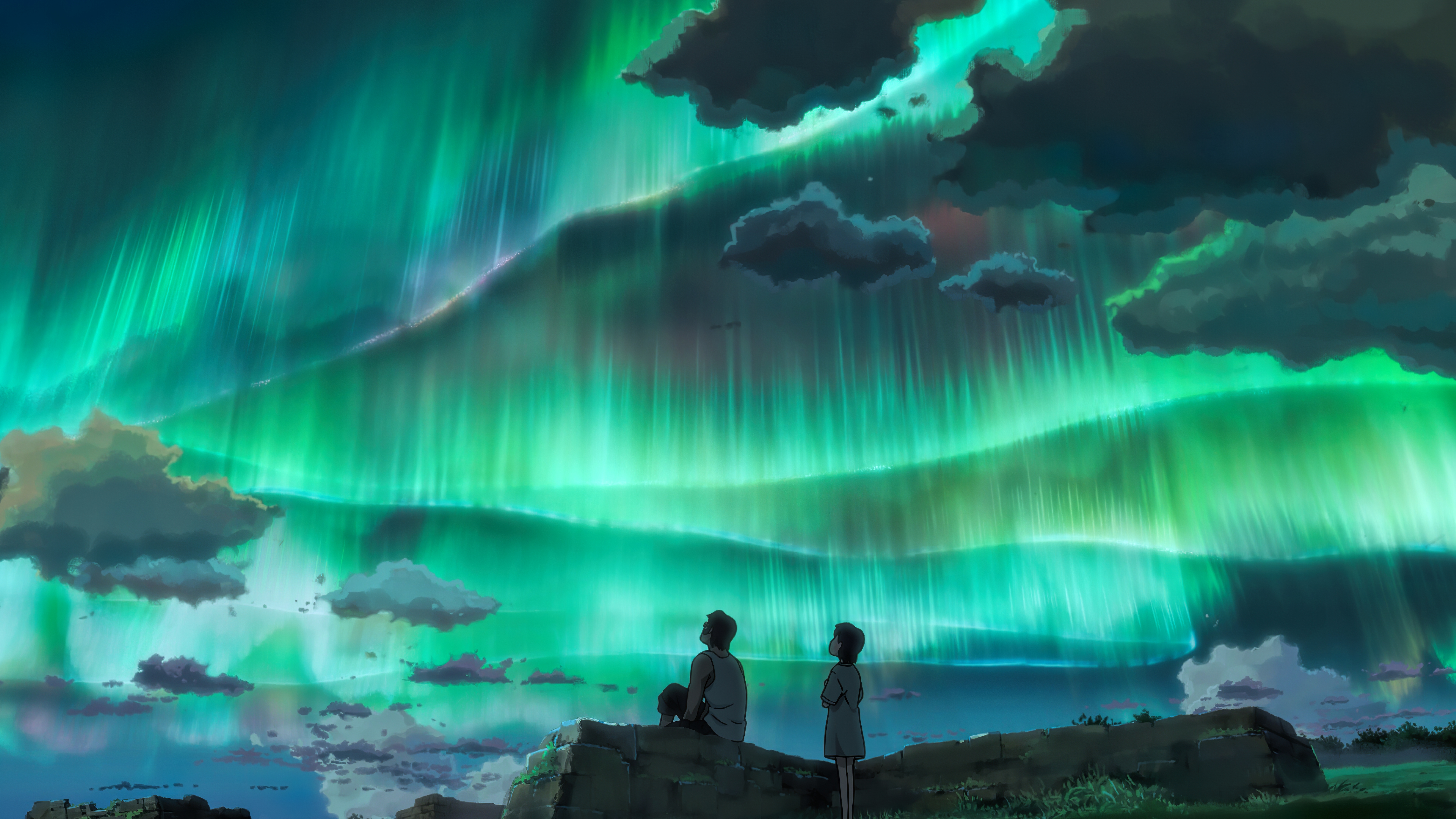 Children Who Chase Lost Voices Aurora HD Wallpaper