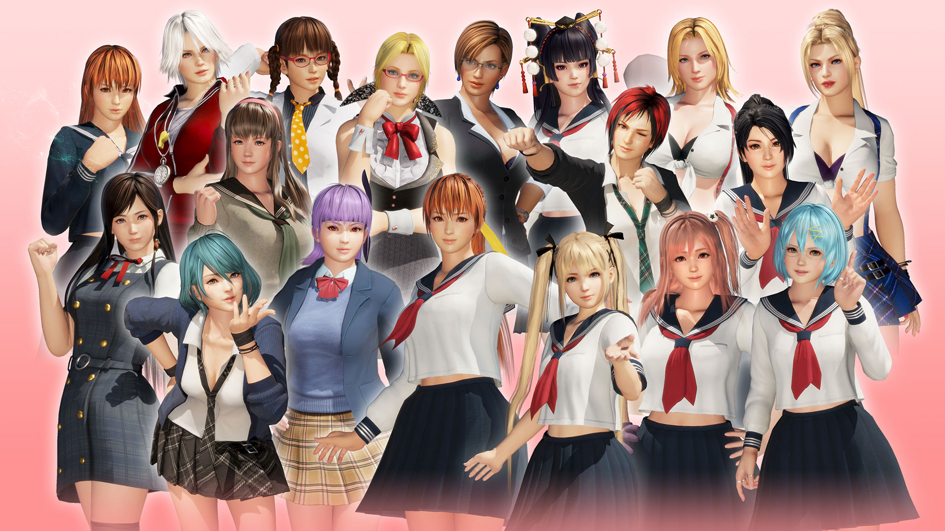 Group of female characters from Dead or Alive 6 HD Wallpaper
