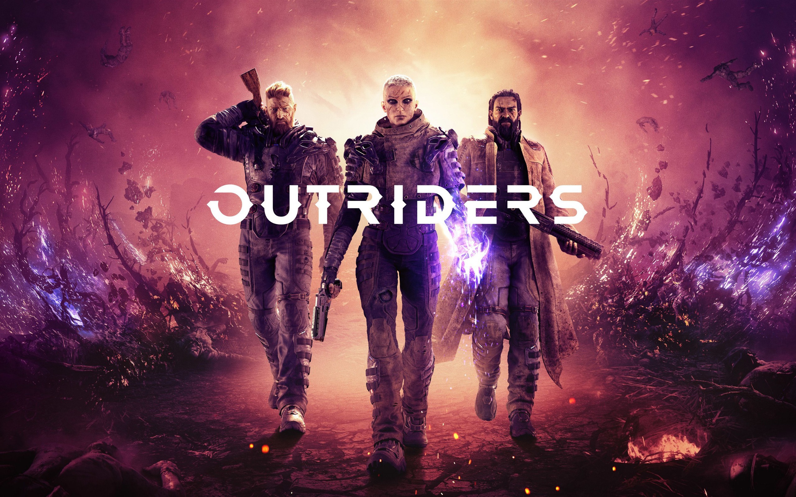 Outriders video game characters HD Wallpaper