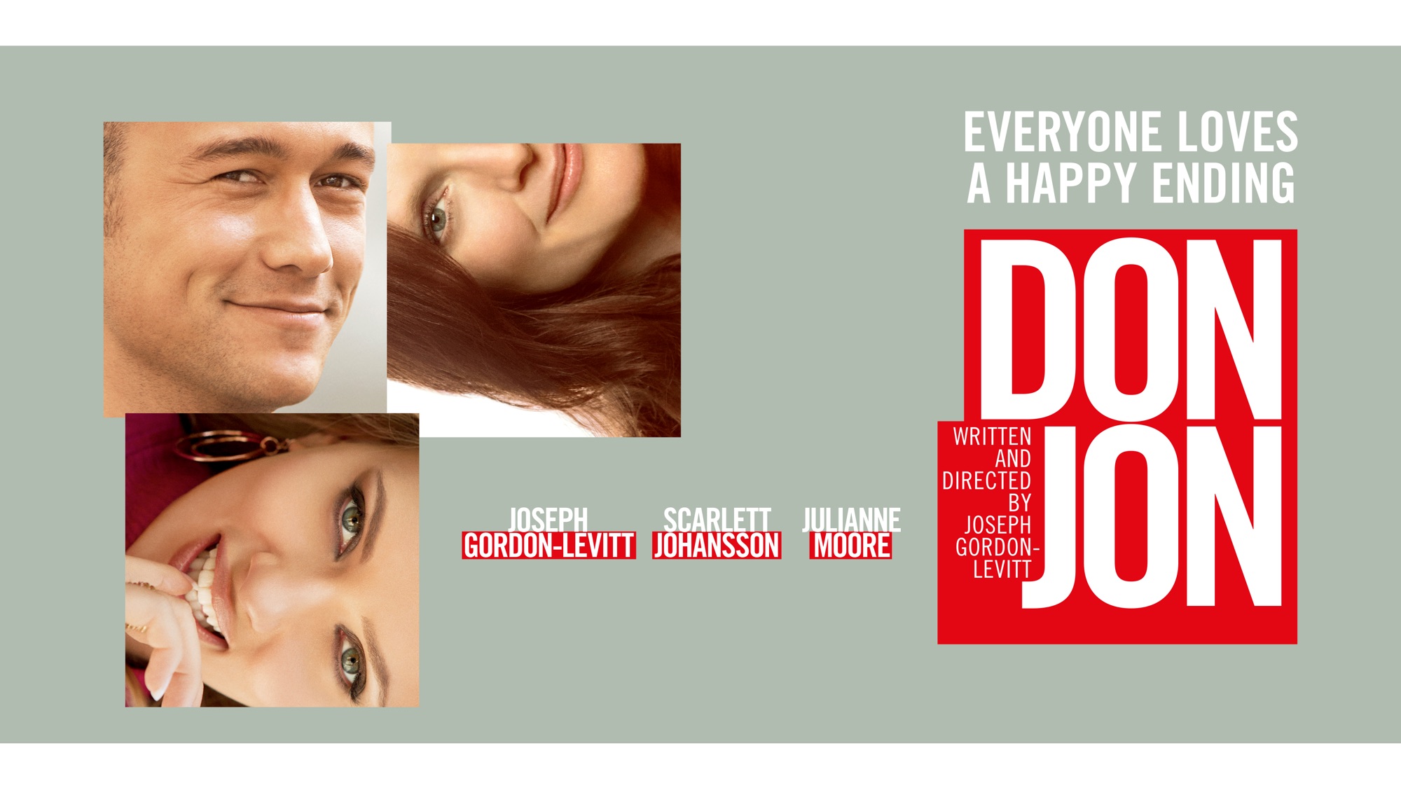 Don Jon movie poster with Joseph Gordon-Levitt and Scarlett Johansson HD Wallpaper