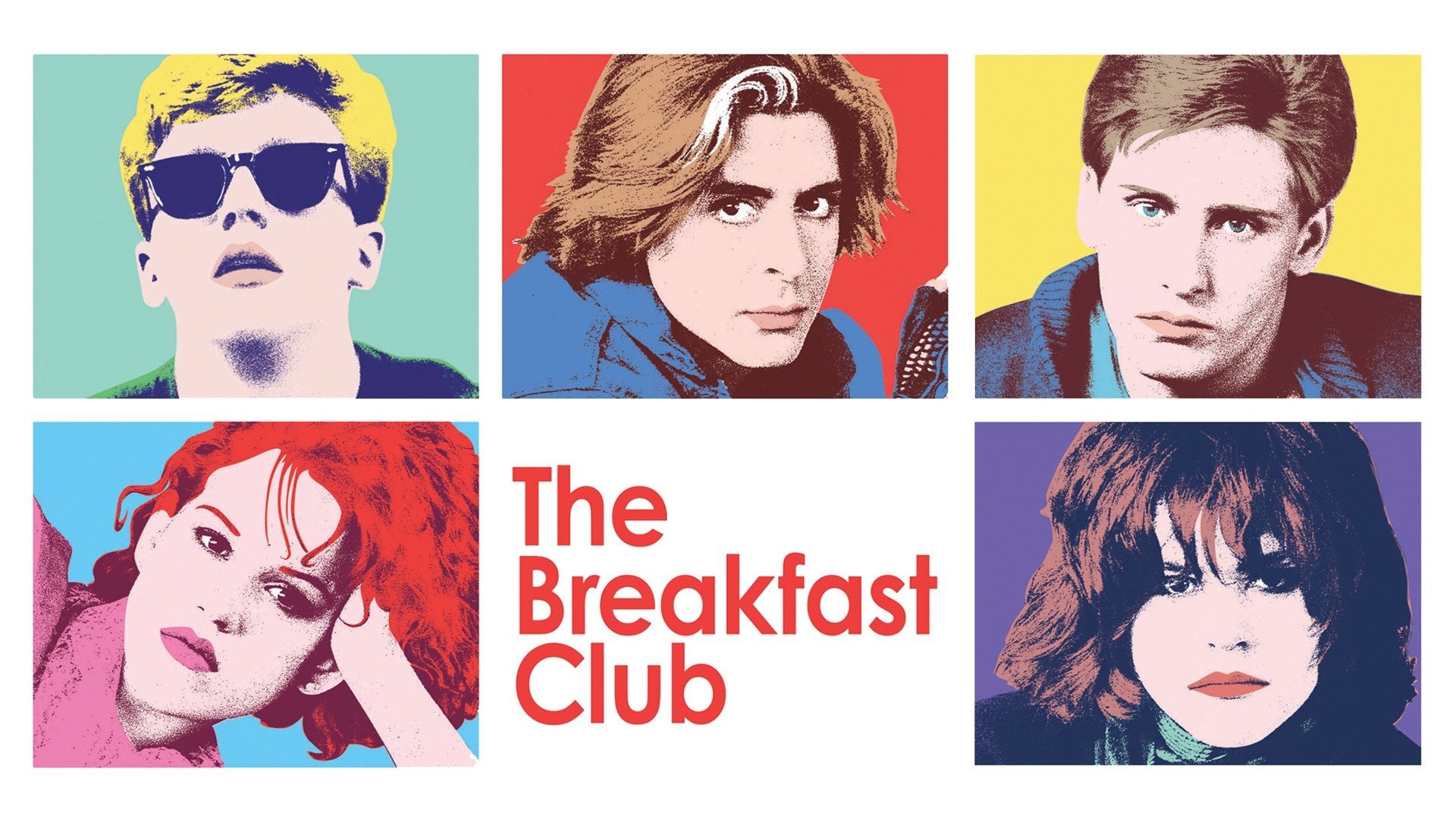 The Breakfast Club movie poster with characters HD Wallpaper