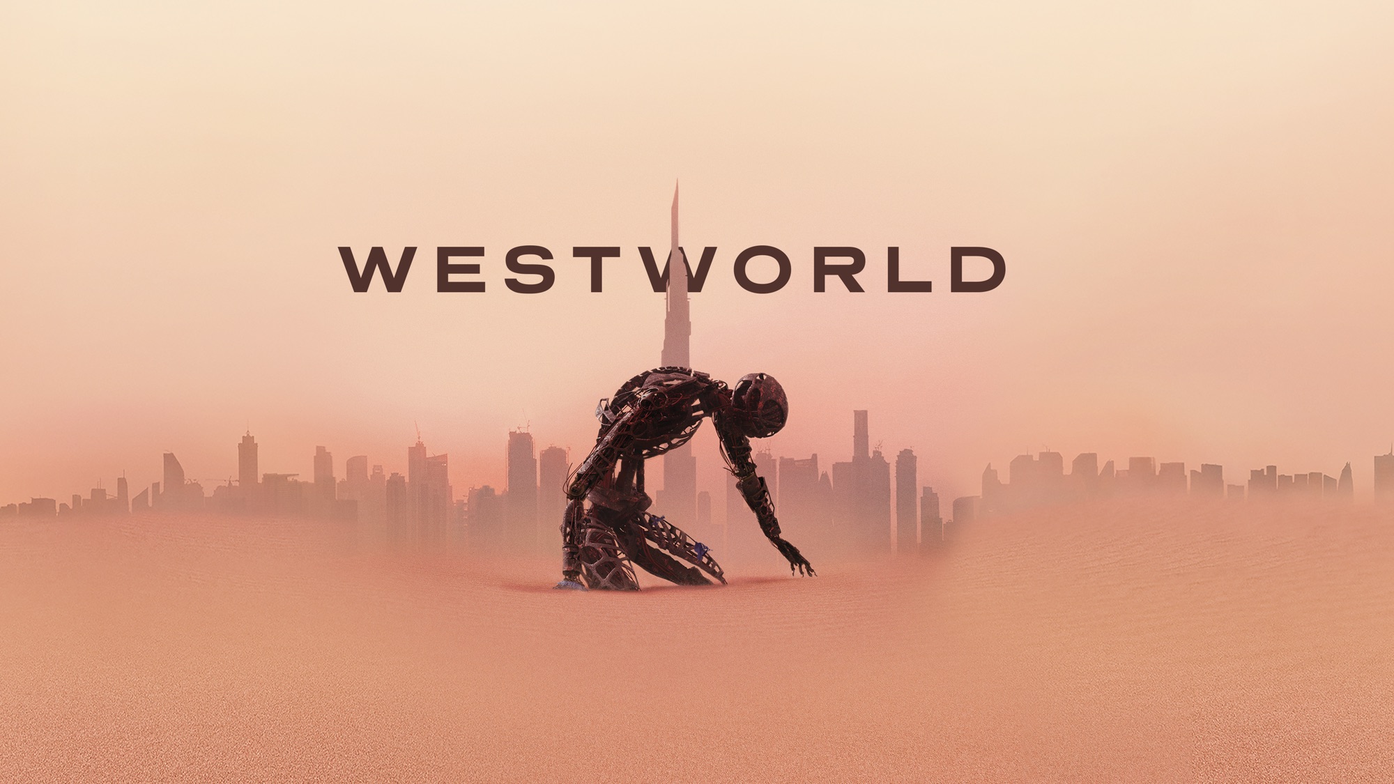Westworld Robot in Desert City HD Wallpaper
