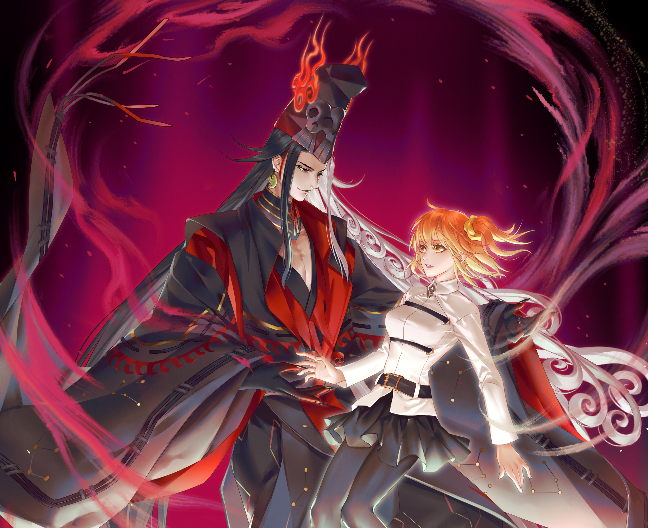 Alter Ego and Gudako from Fate/Grand Order HD Wallpaper