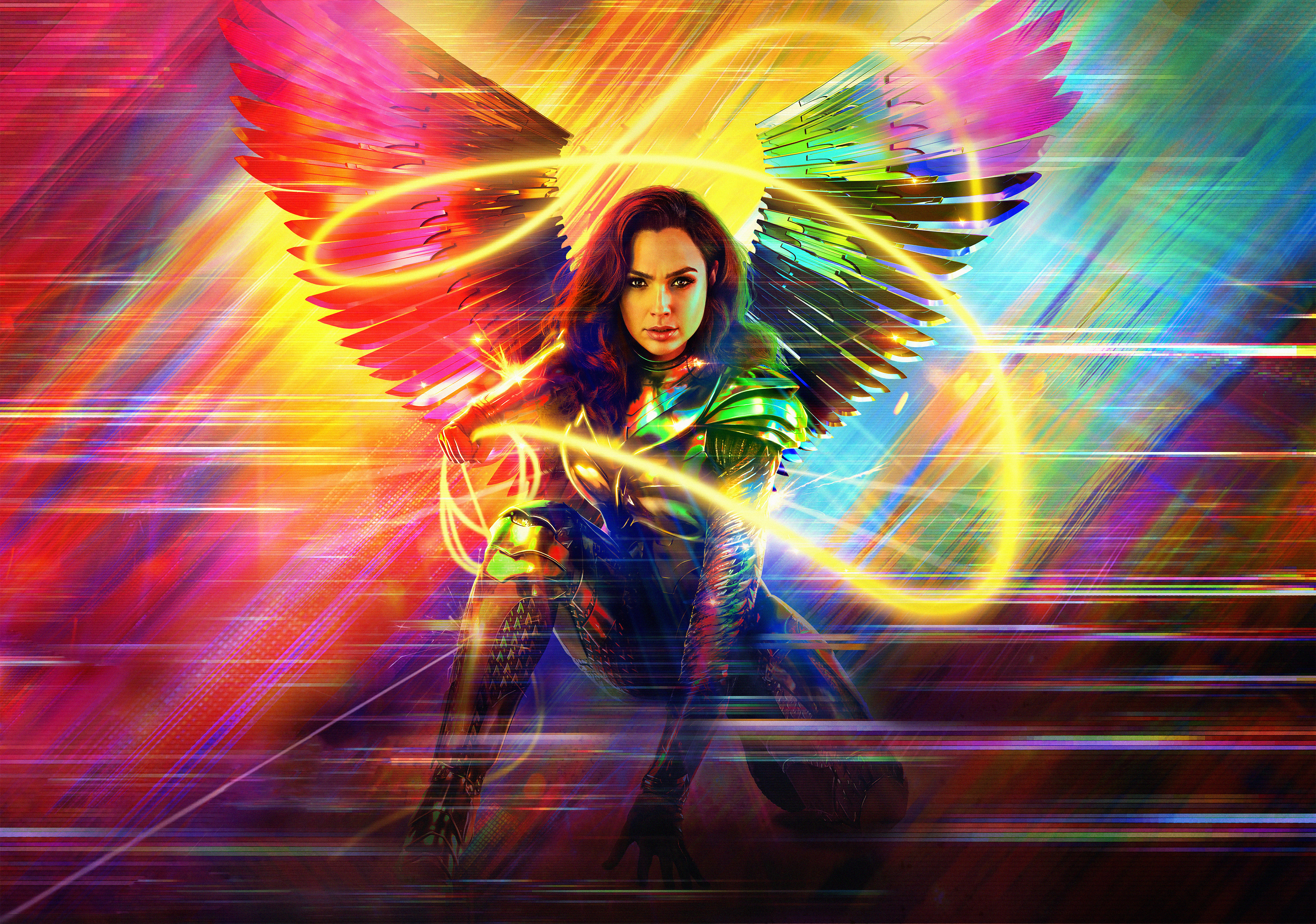 Wonder Woman from DC Comics with Wings HD Wallpaper