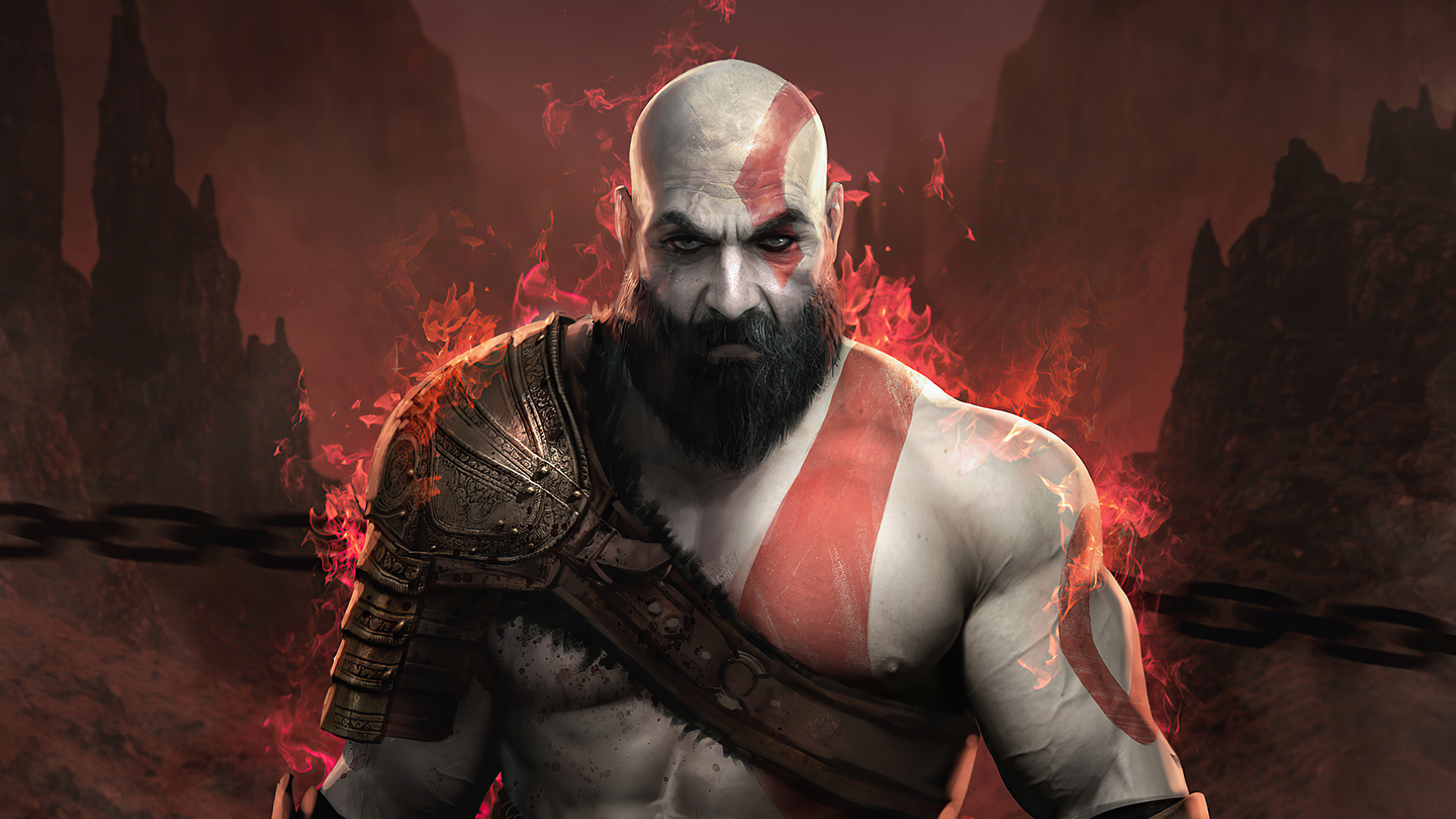 Kratos from God of War 4K HD Wallpaper