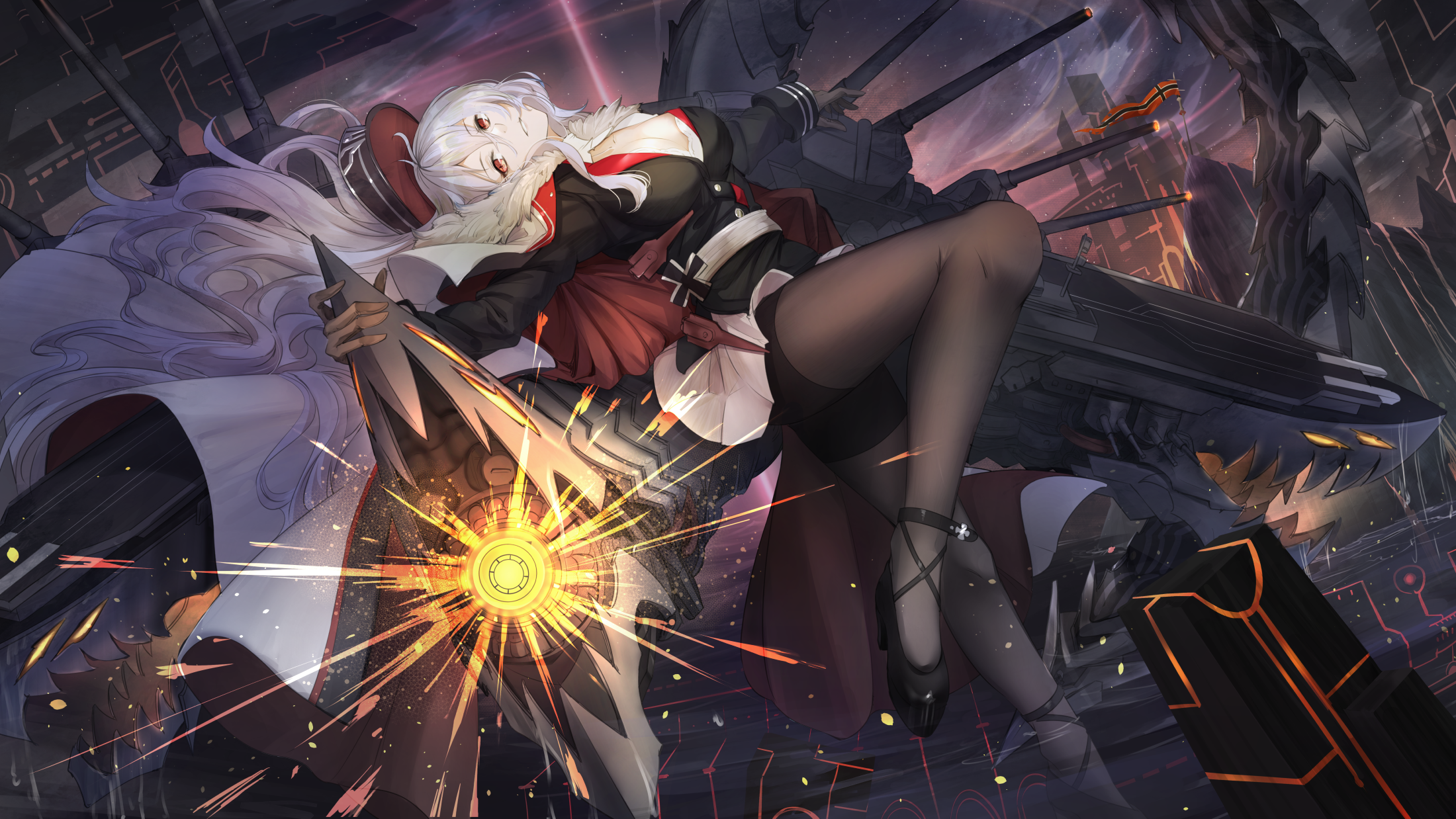 Graf Zeppelin from Azur Lane HD Wallpaper