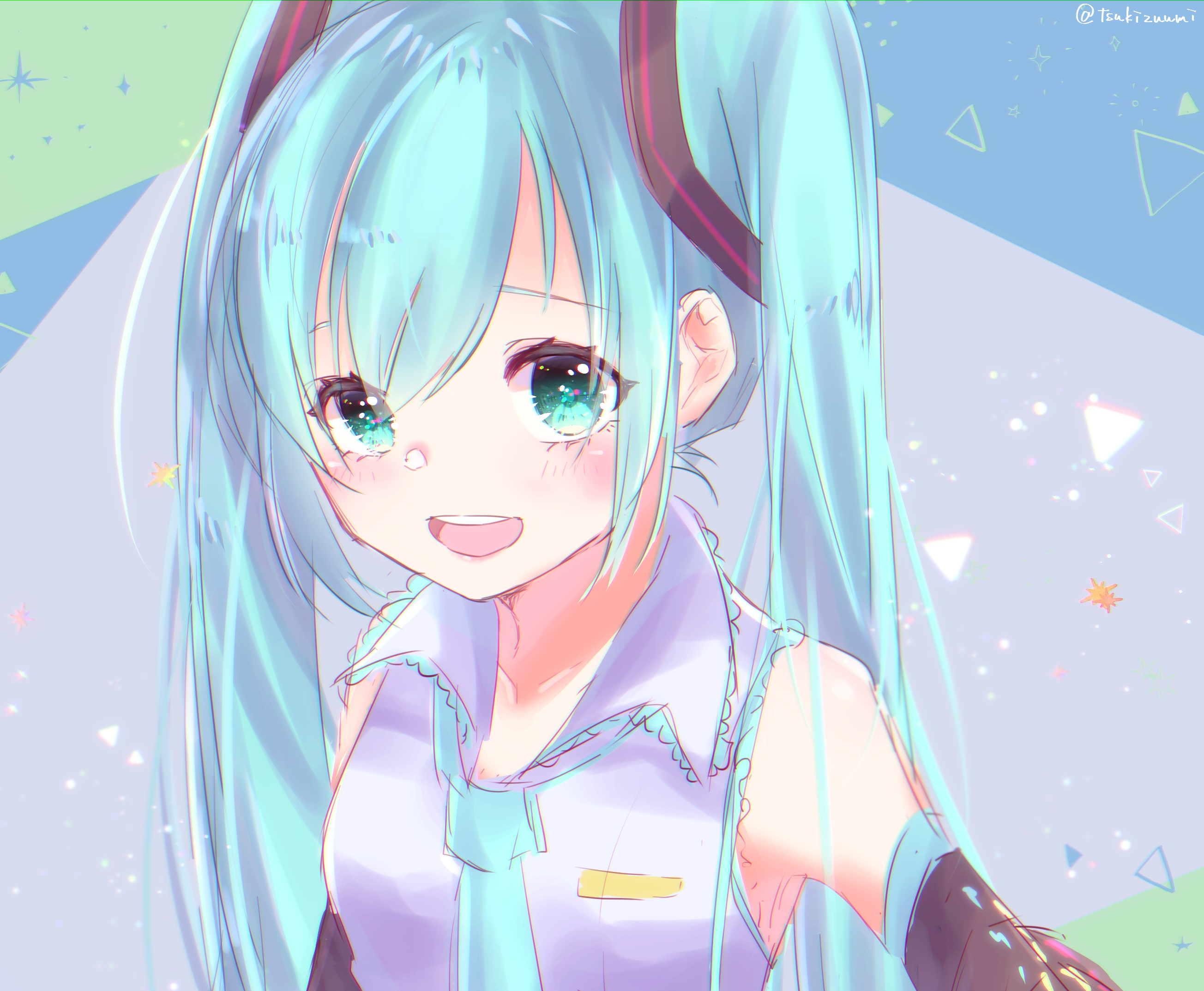 Hatsune Miku from Vocaloid HD Wallpaper
