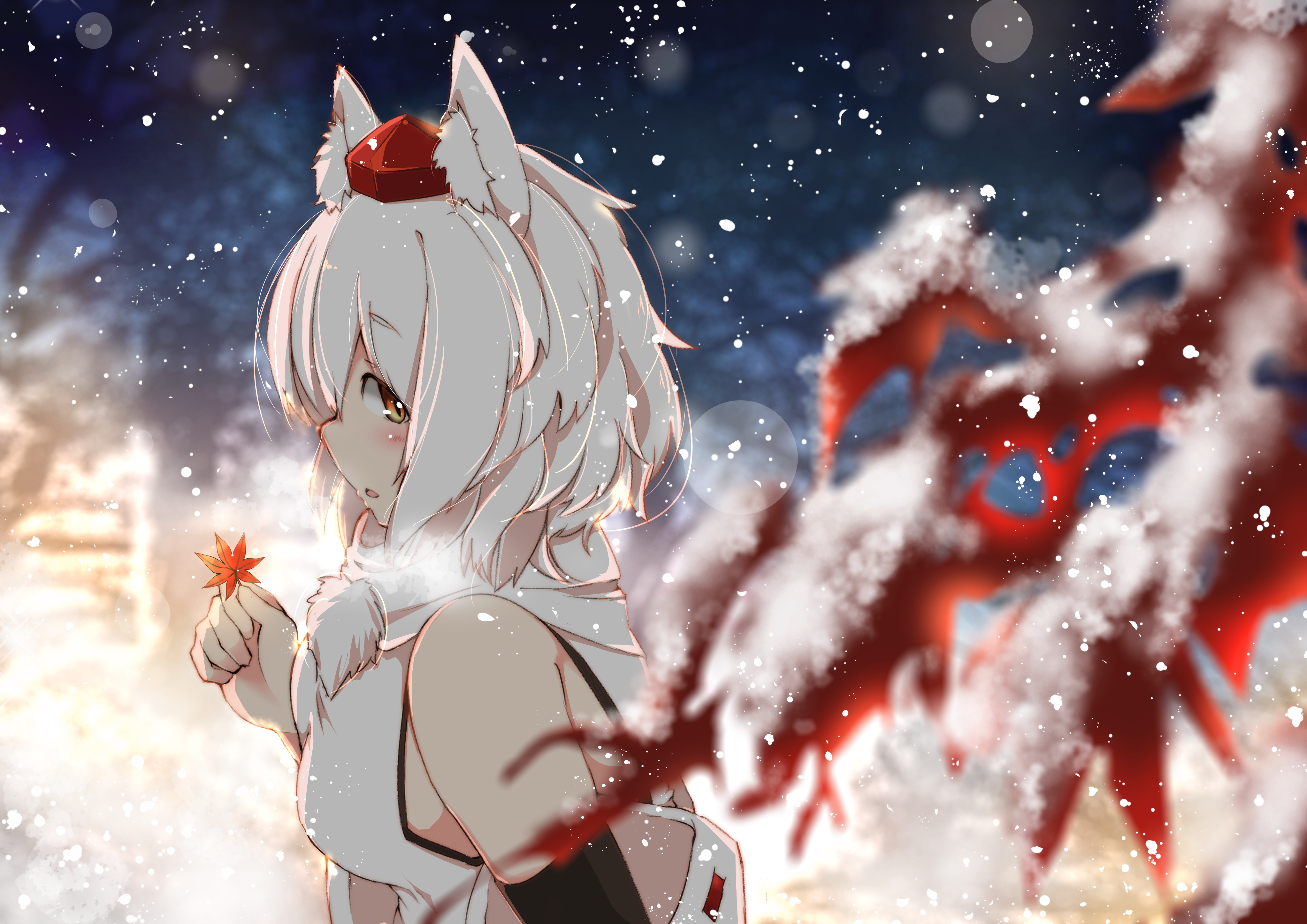Momiji Inubashiri from Touhou 4K HD Wallpaper