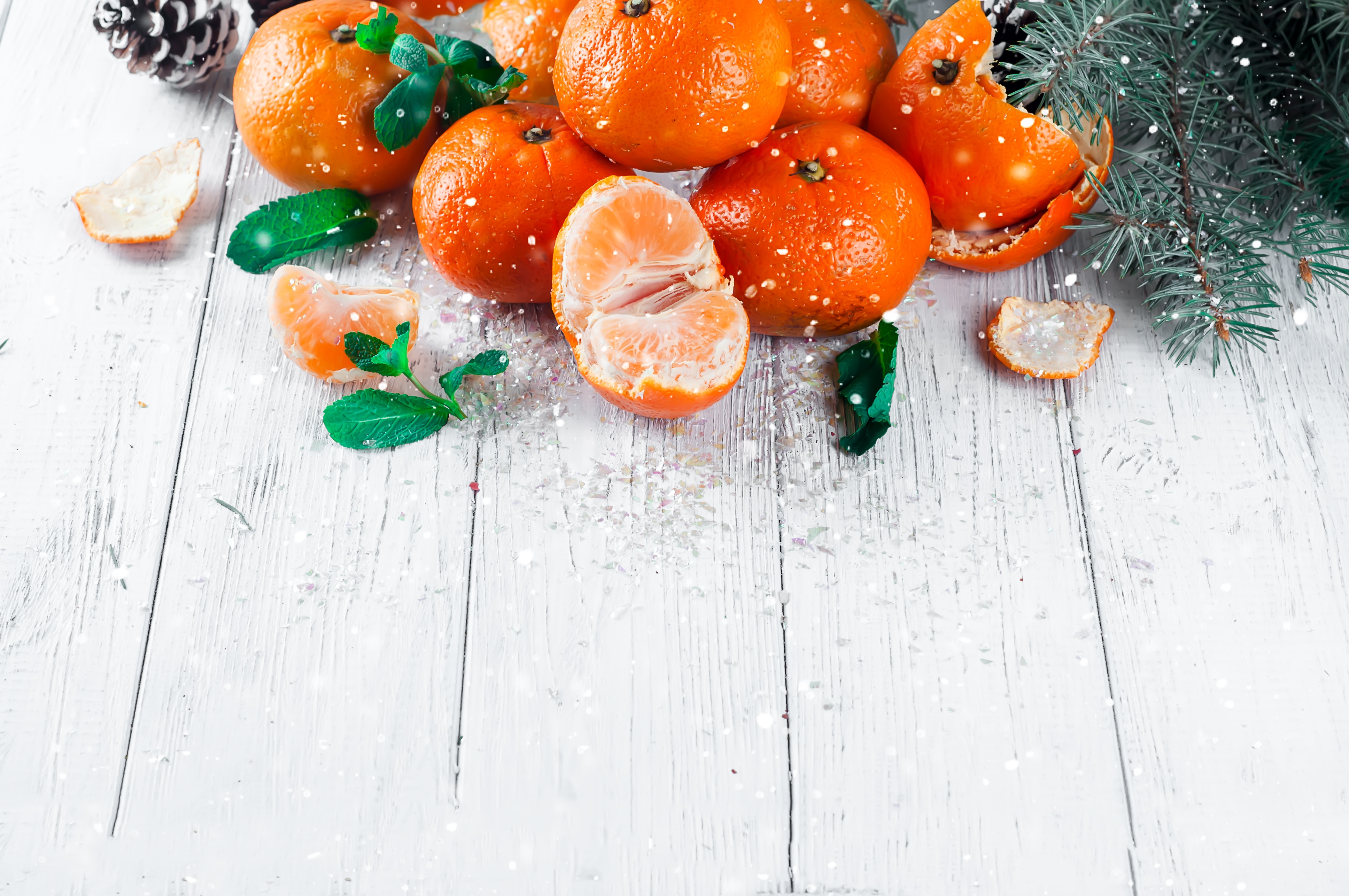 Mandarin 4K Fruit HD Wallpaper