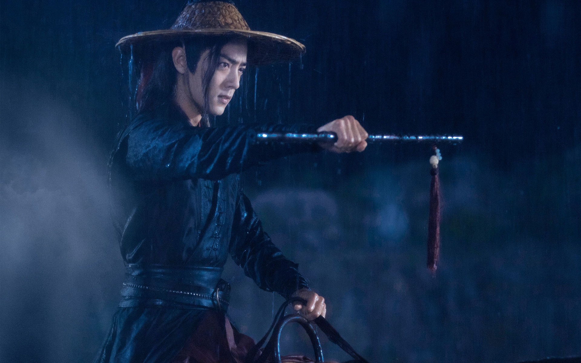 Wei Wuxian from The Untamed in the rain HD Wallpaper