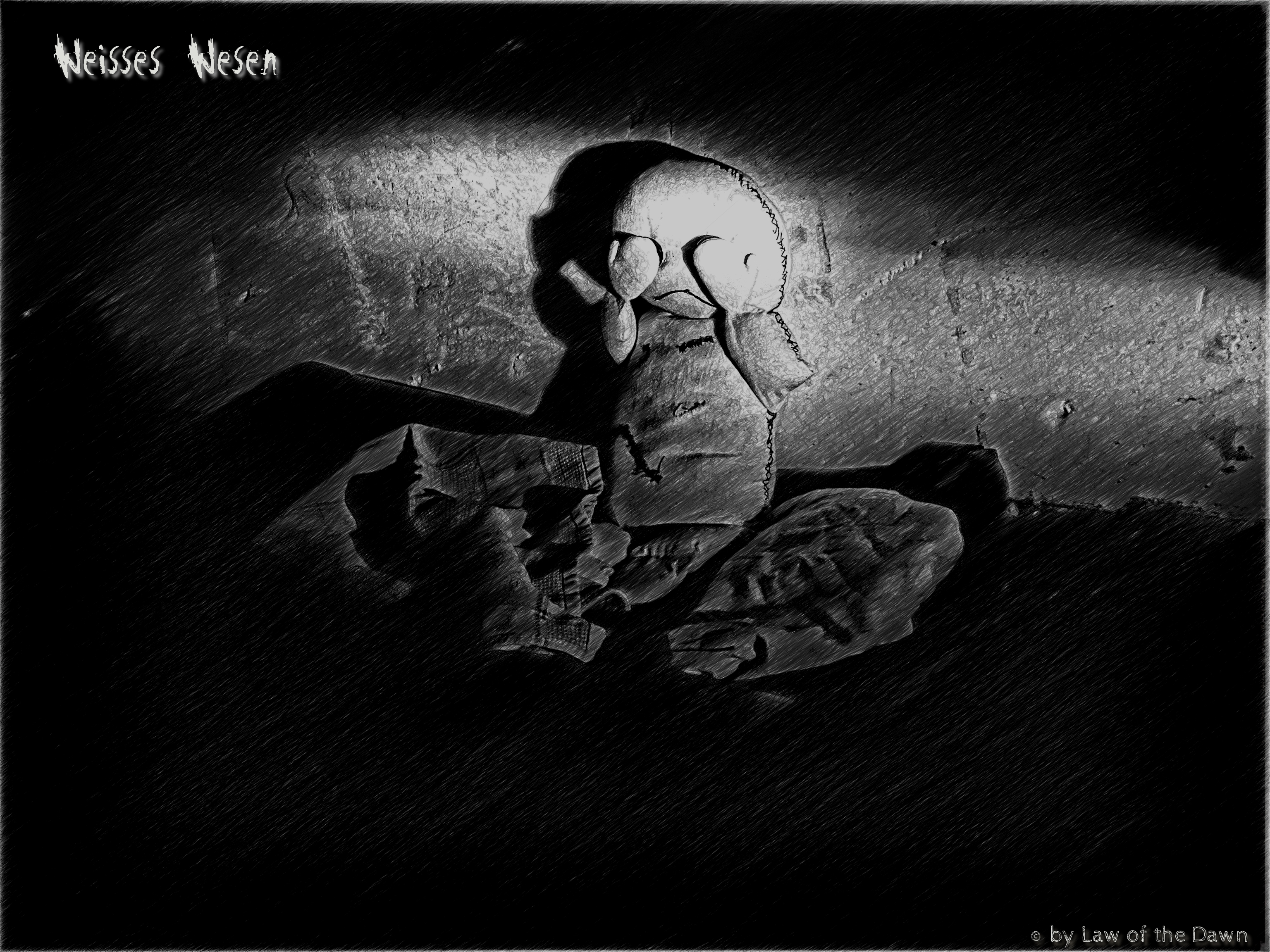 Stiller Schrei - Weisses Wesen HD Wallpaper