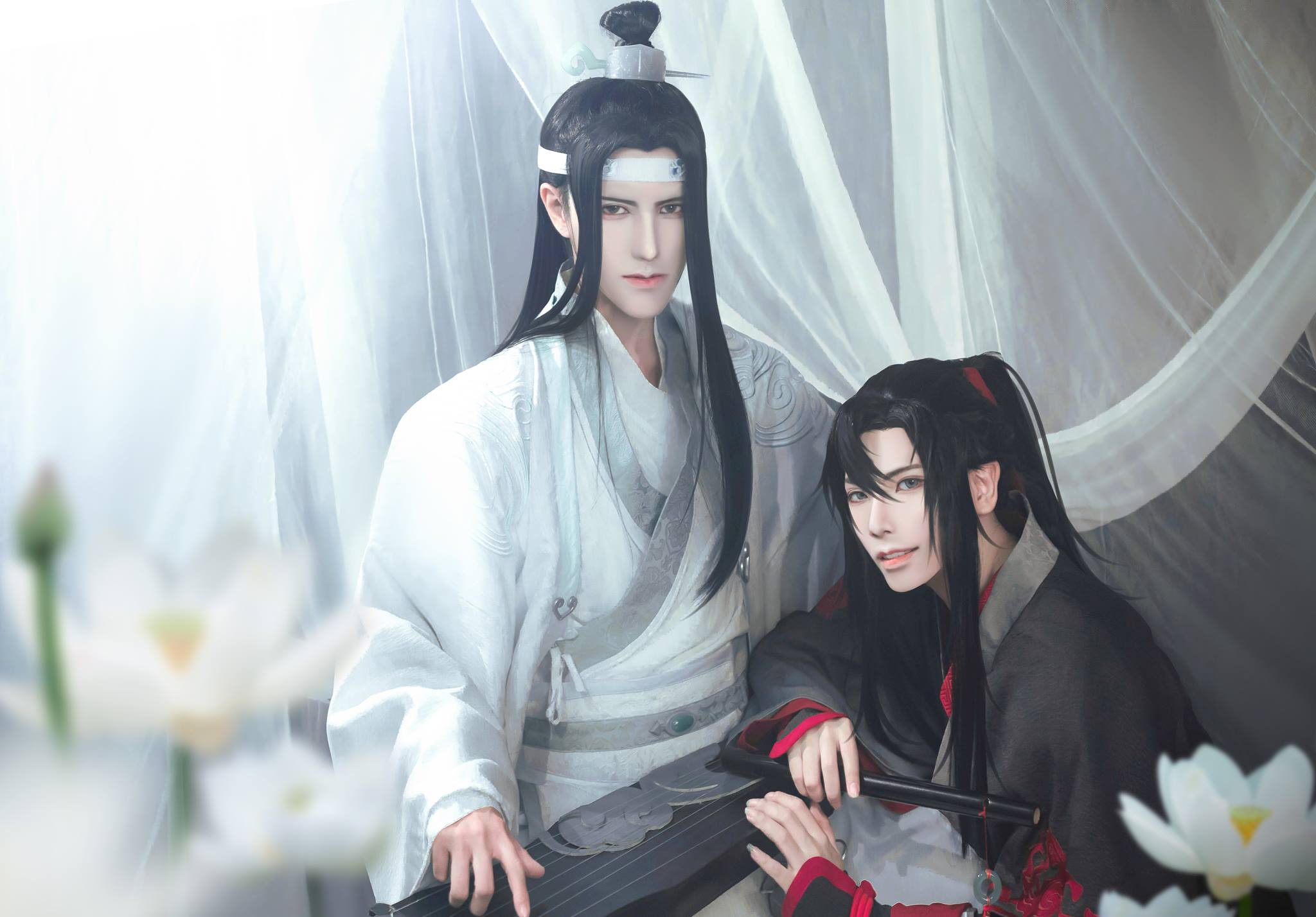 Wei Wuxian and Lan Zhan from Mo Dao Zu Shi Cosplay HD Wallpaper
