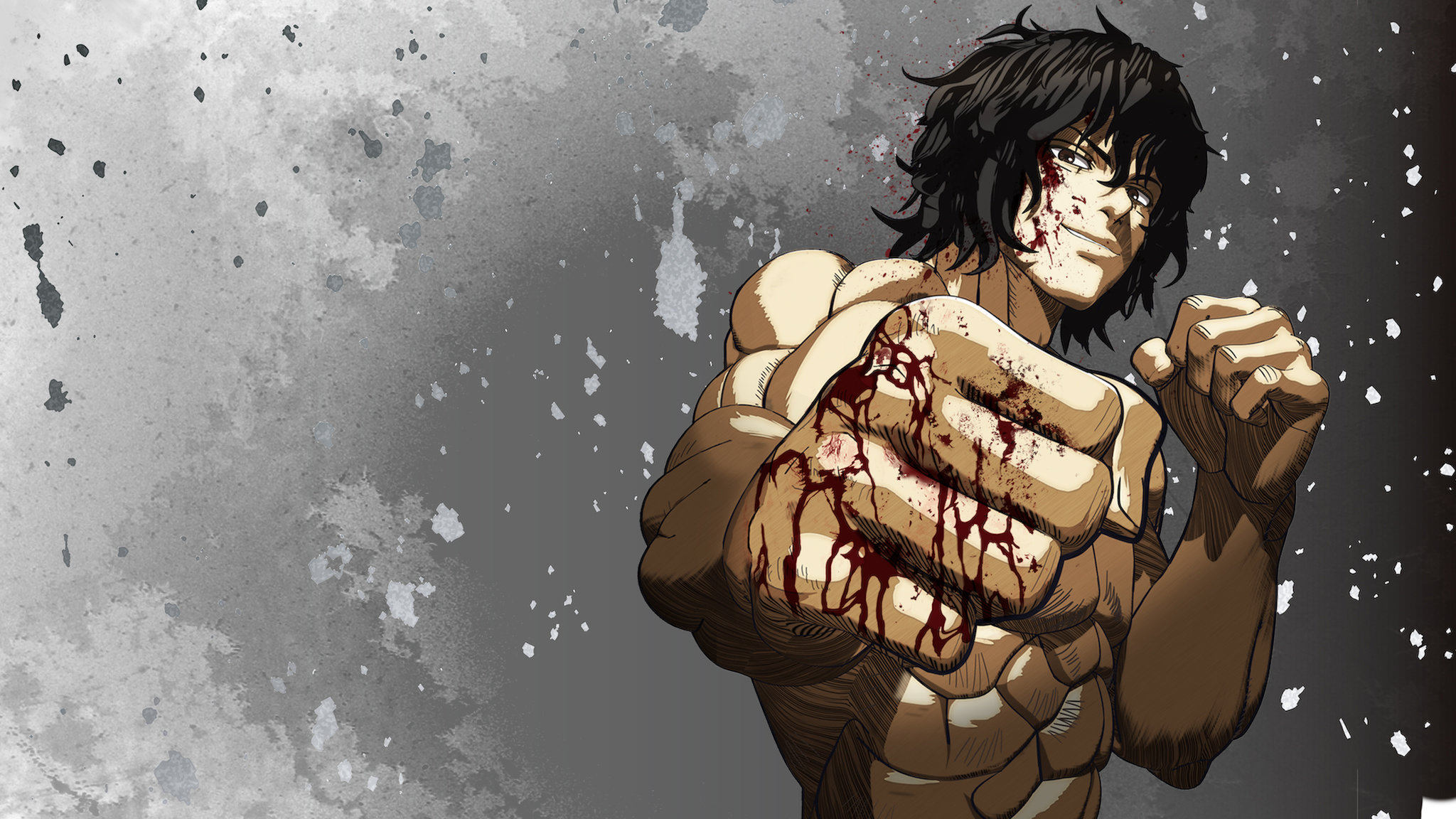 Kengan Ashura Muscular Fighter Ready to Punch HD Wallpaper