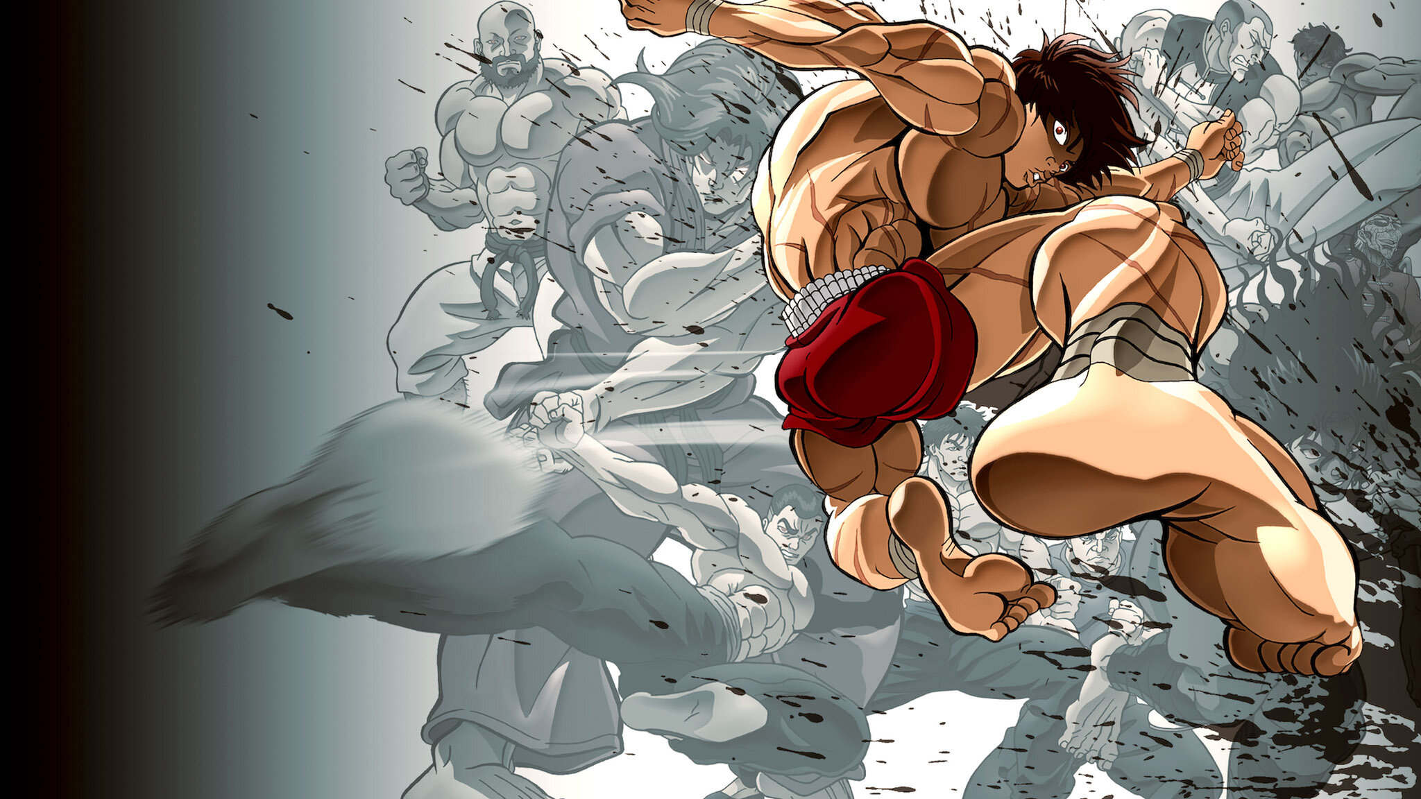 Baki Intense Martial Arts Action Scene HD Wallpaper