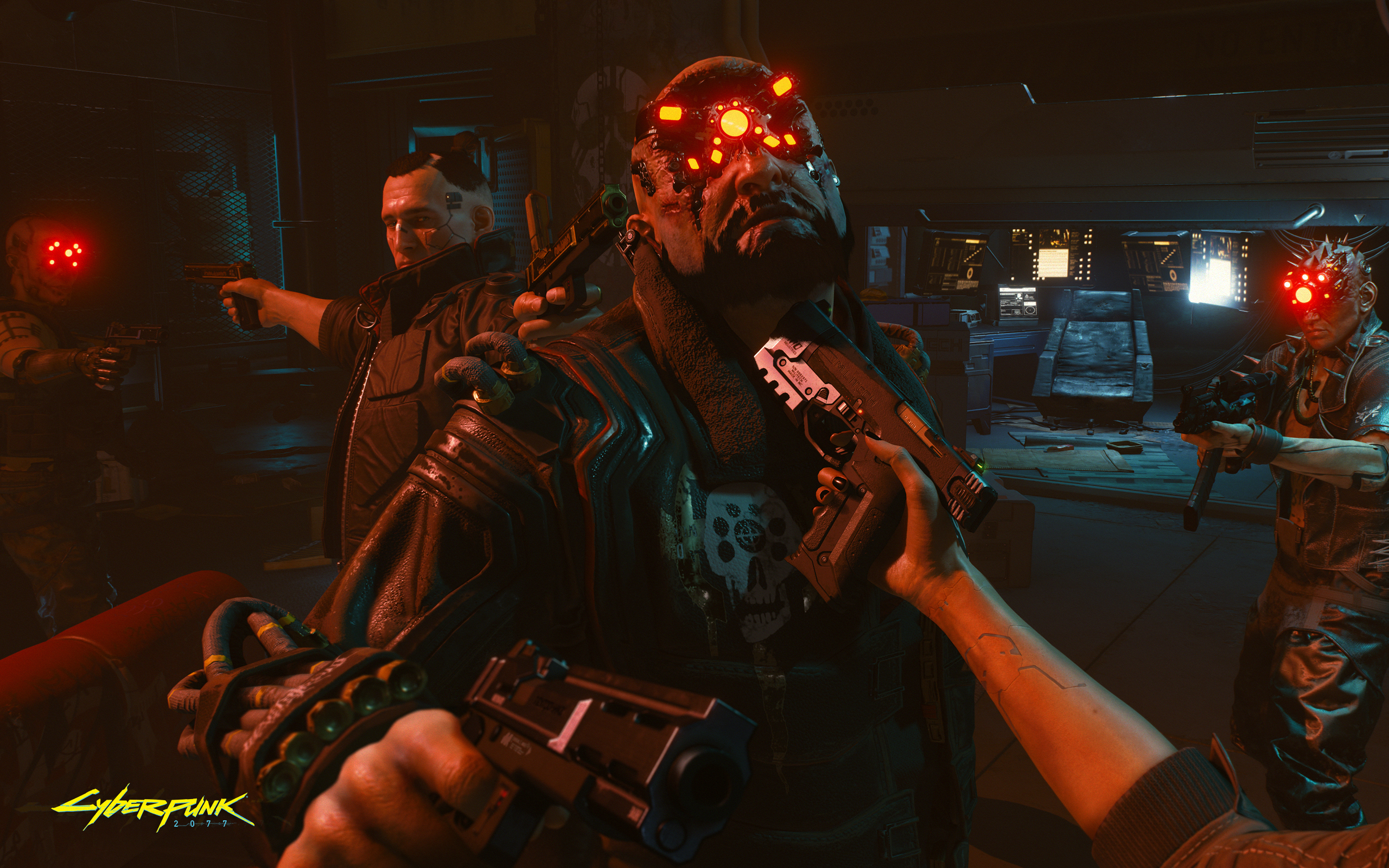 Cyberpunk 2077 characters in a standoff HD Wallpaper