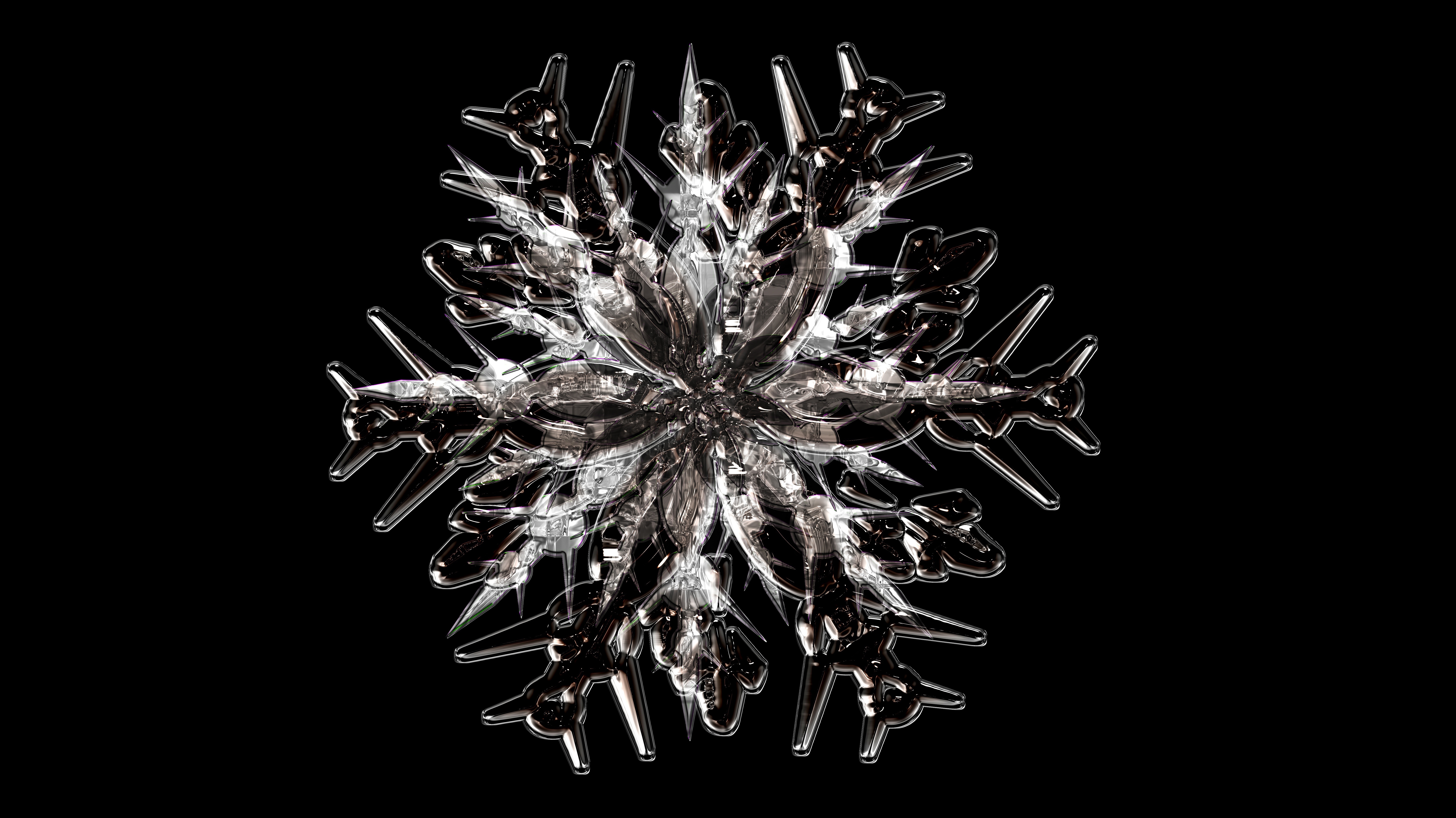 Artistic Snowflake HD Wallpaper
