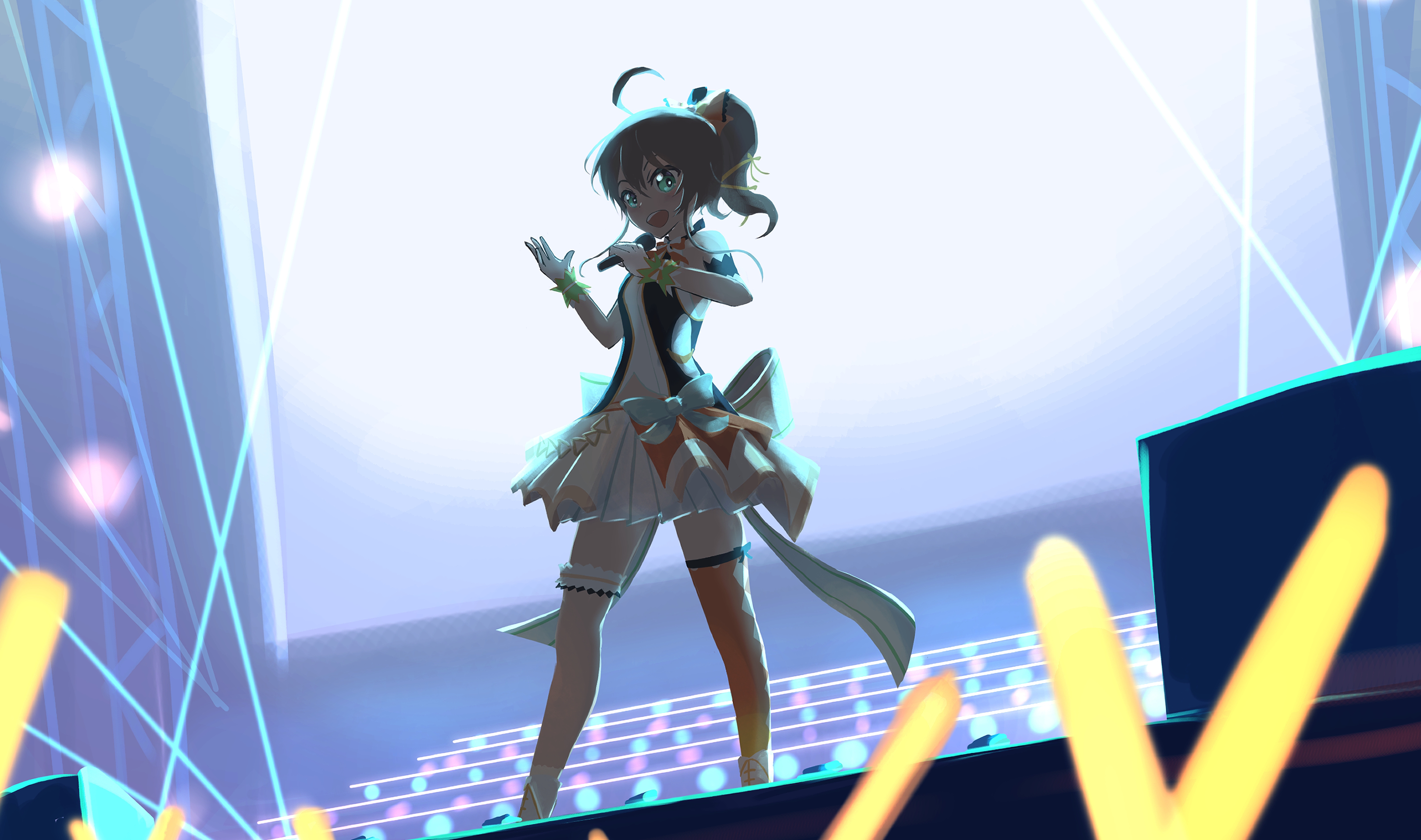 Natsuiro Matsuri from Hololive performing on stage HD Wallpaper