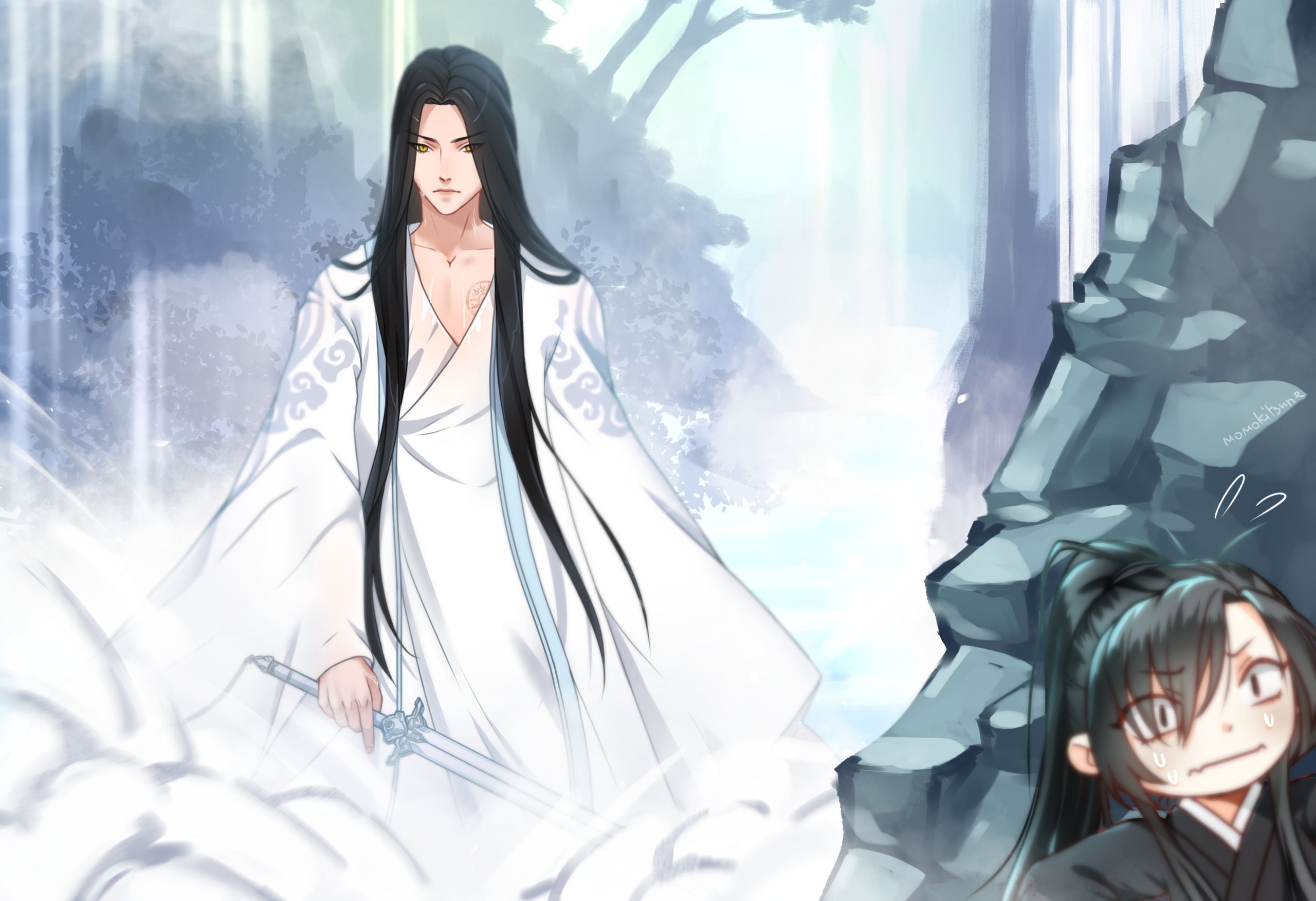 Lan Wangji and Wei Wuxian from Mo Dao Zu Shi HD Wallpaper