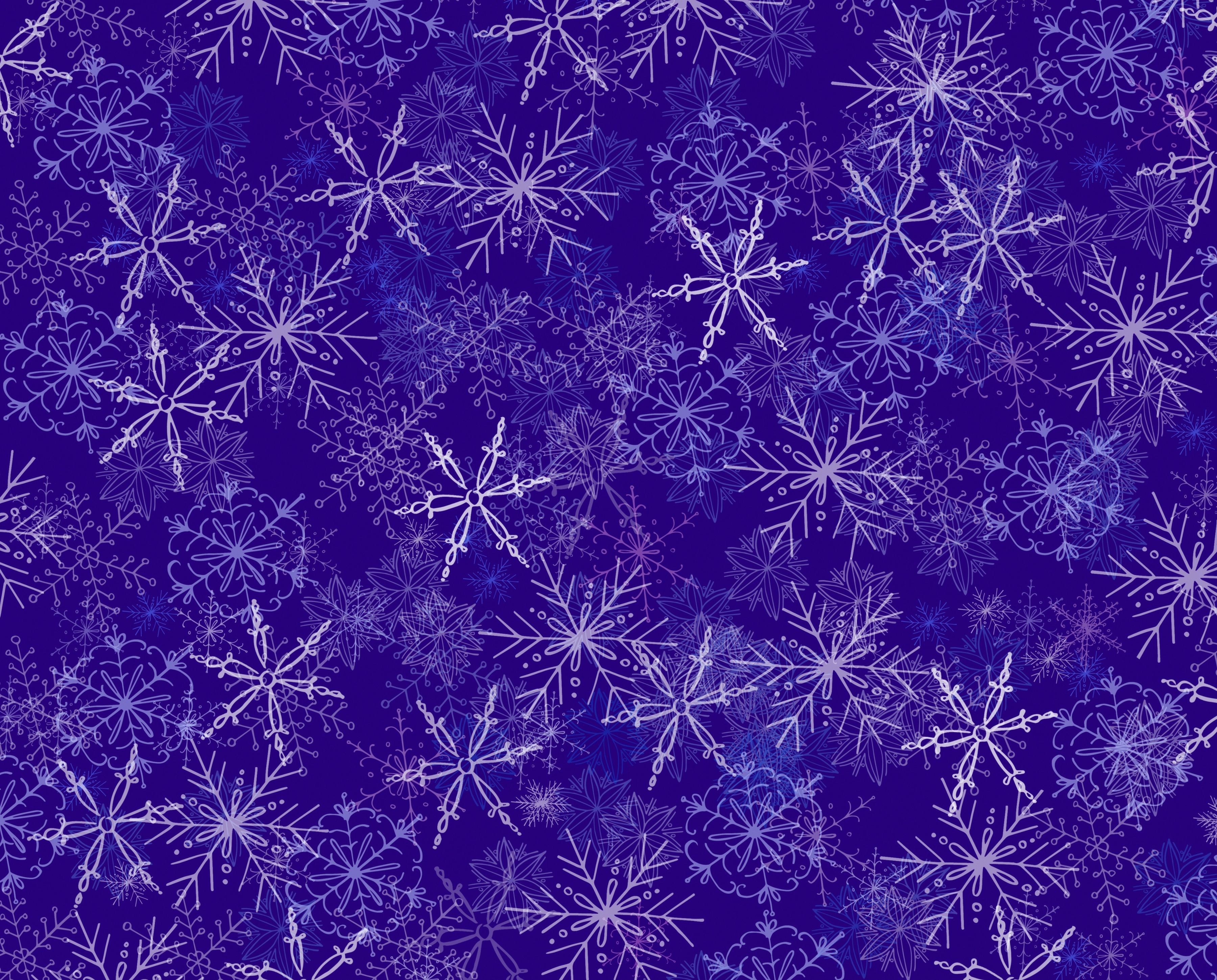 Purple Snowflake Pattern HD Wallpaper