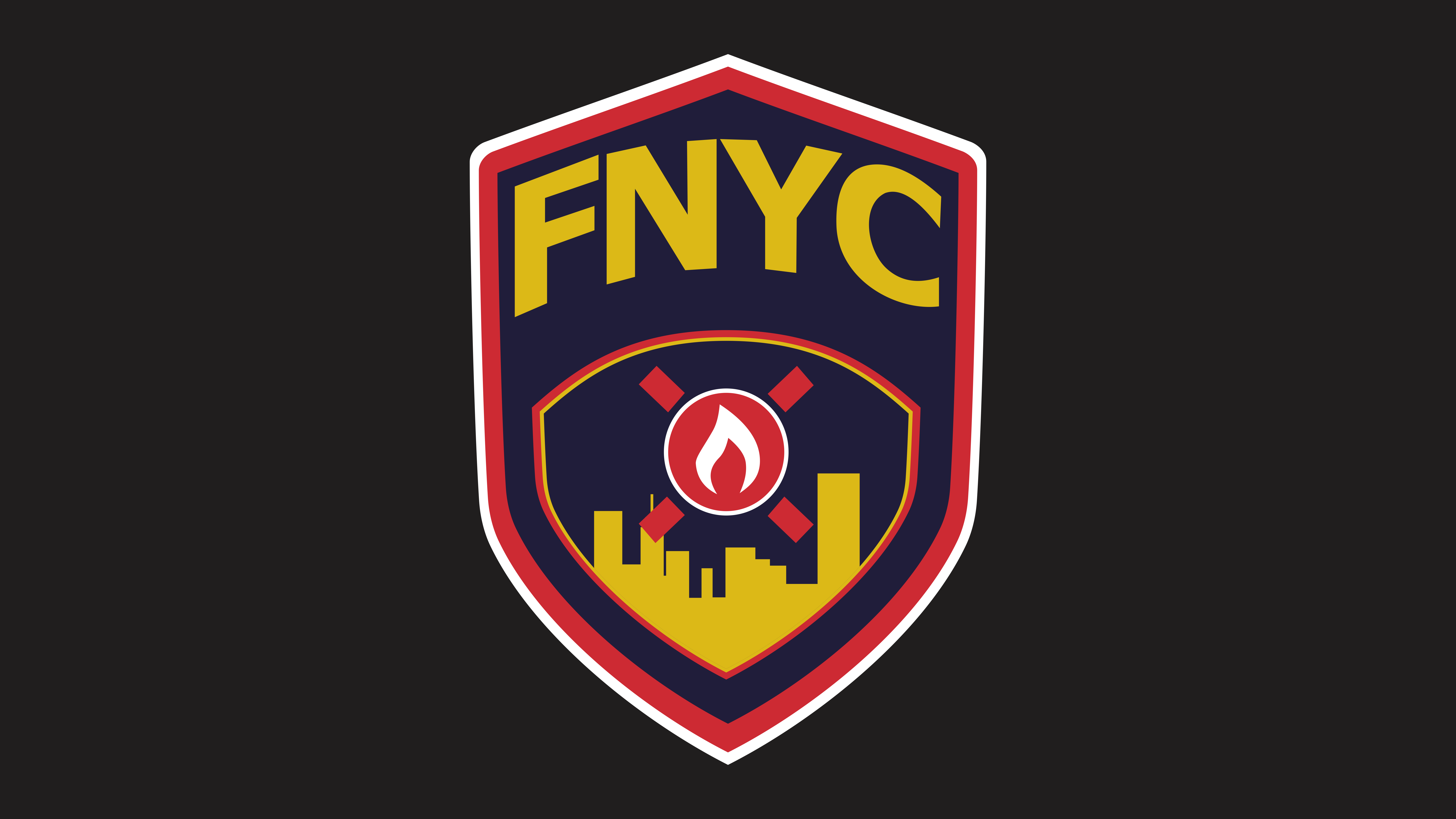 FNYC Fire Department Emblem HD Wallpaper