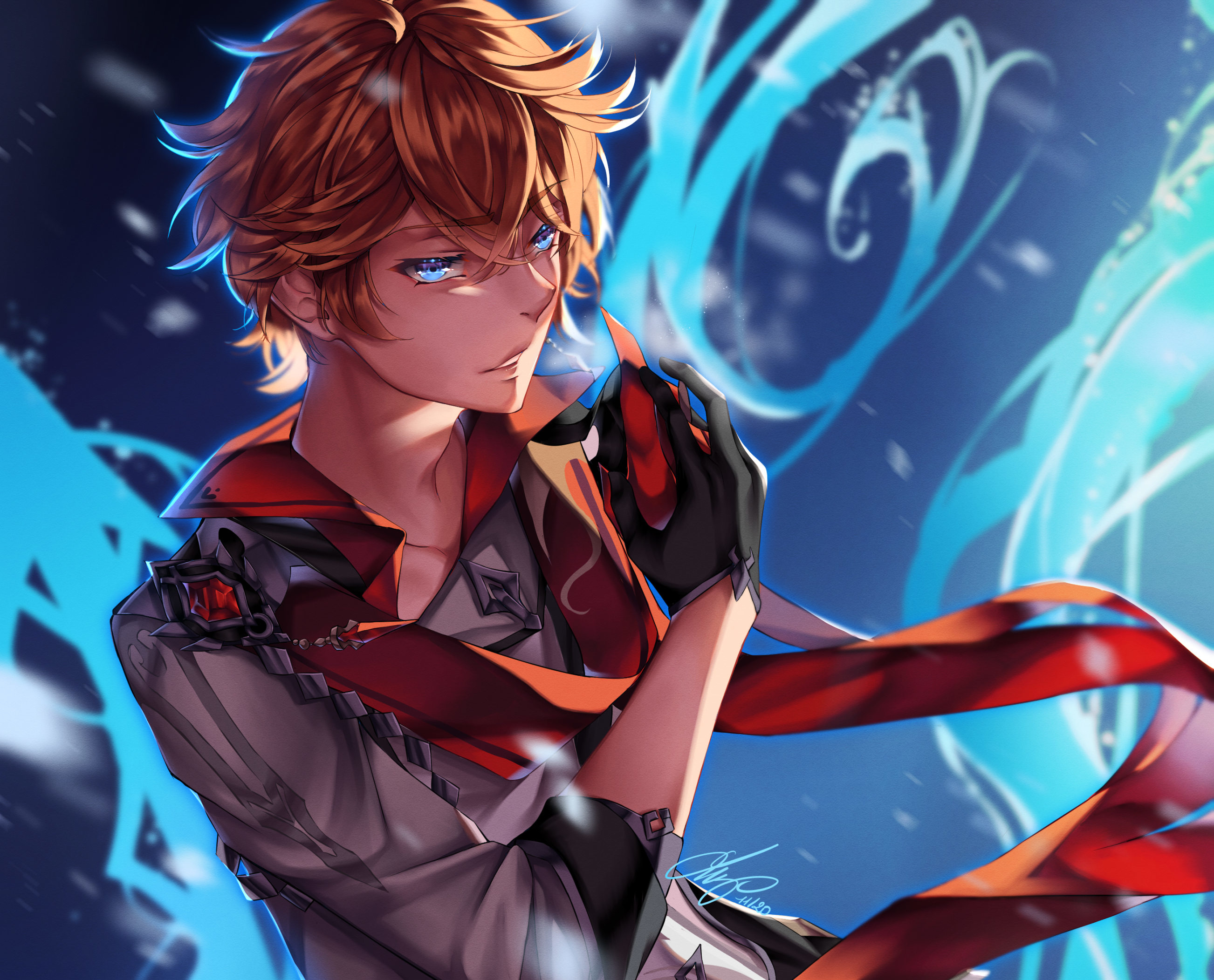 Tartaglia Childe from Genshin Impact HD Wallpaper