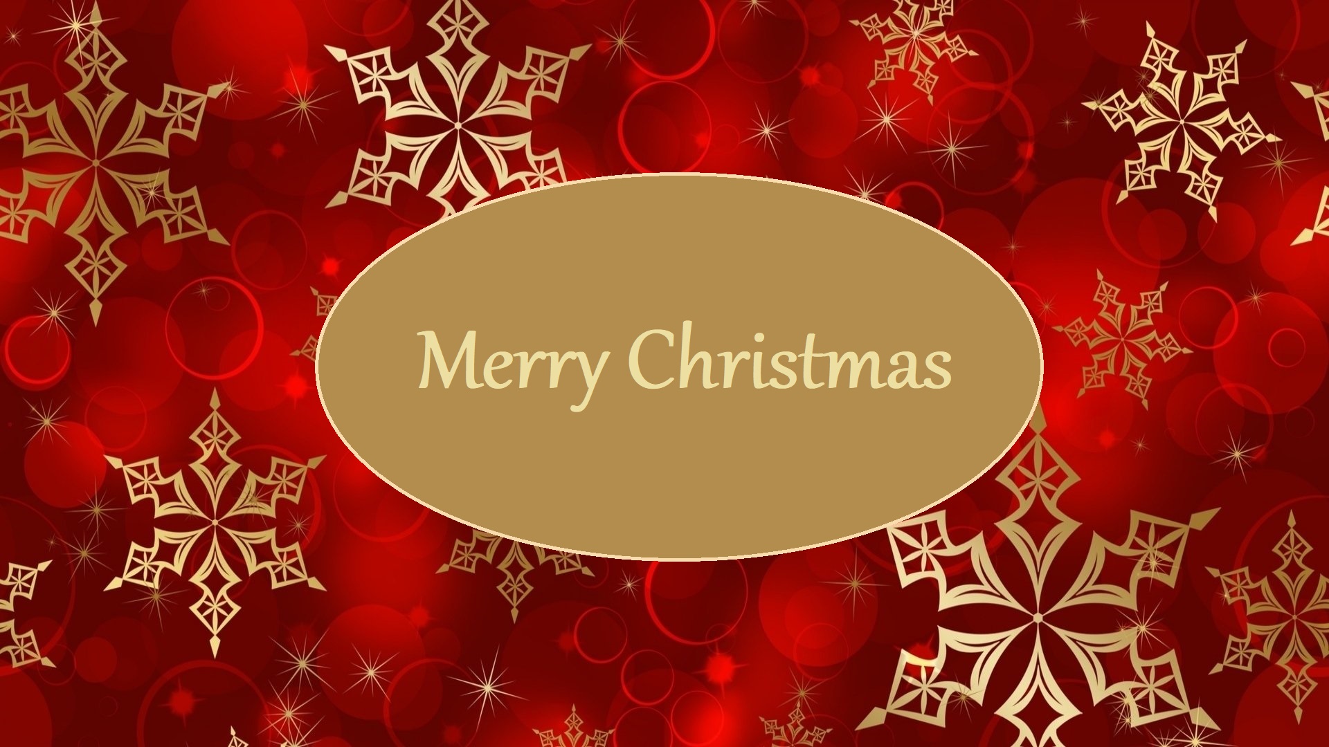 Merry Christmas Snowflake Background HD Wallpaper