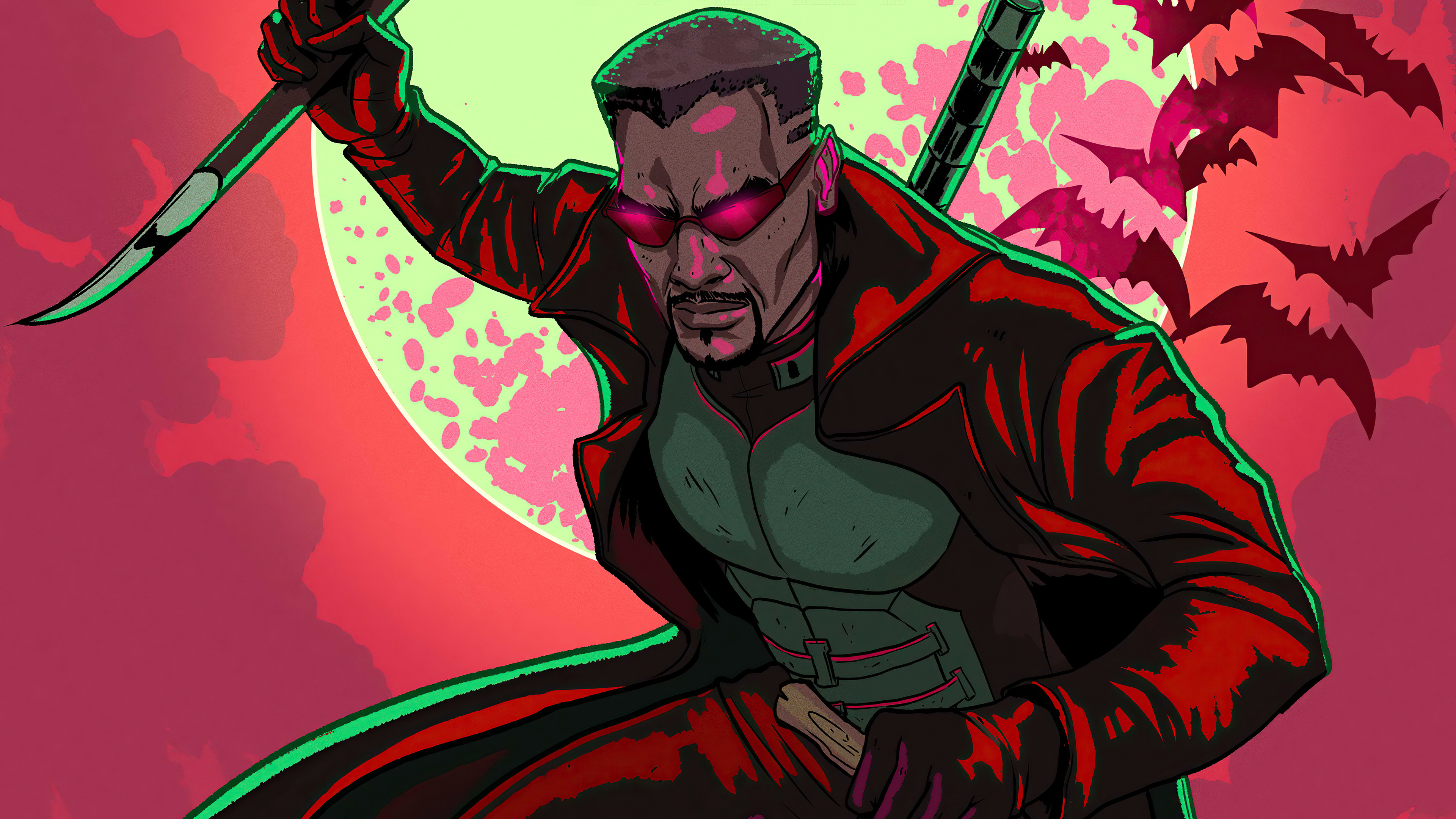 Blade from Marvel Comics 4K HD Wallpaper