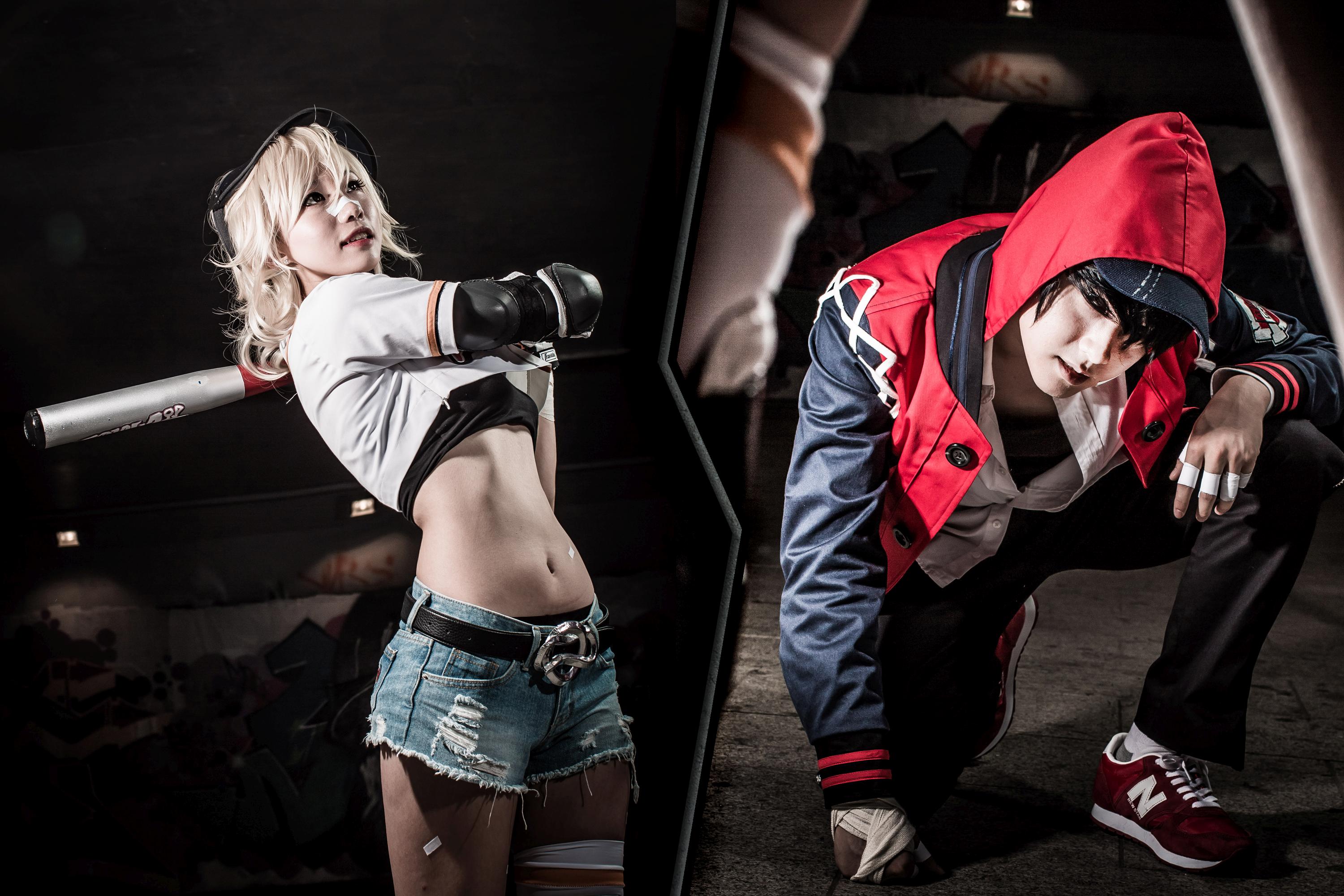 Cosplay of two characters from HeroWarz HD Wallpaper