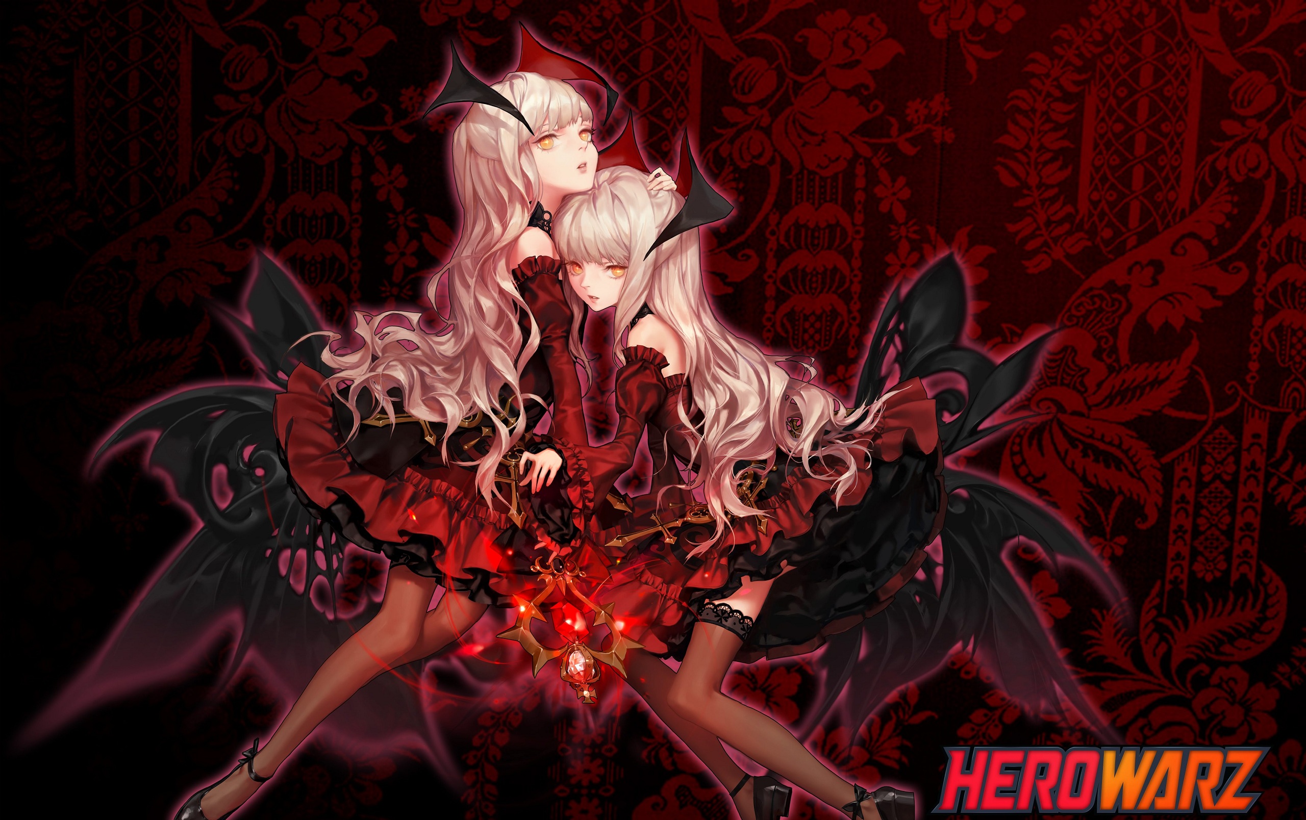 Two vampire girls from HeroWarz HD Wallpaper