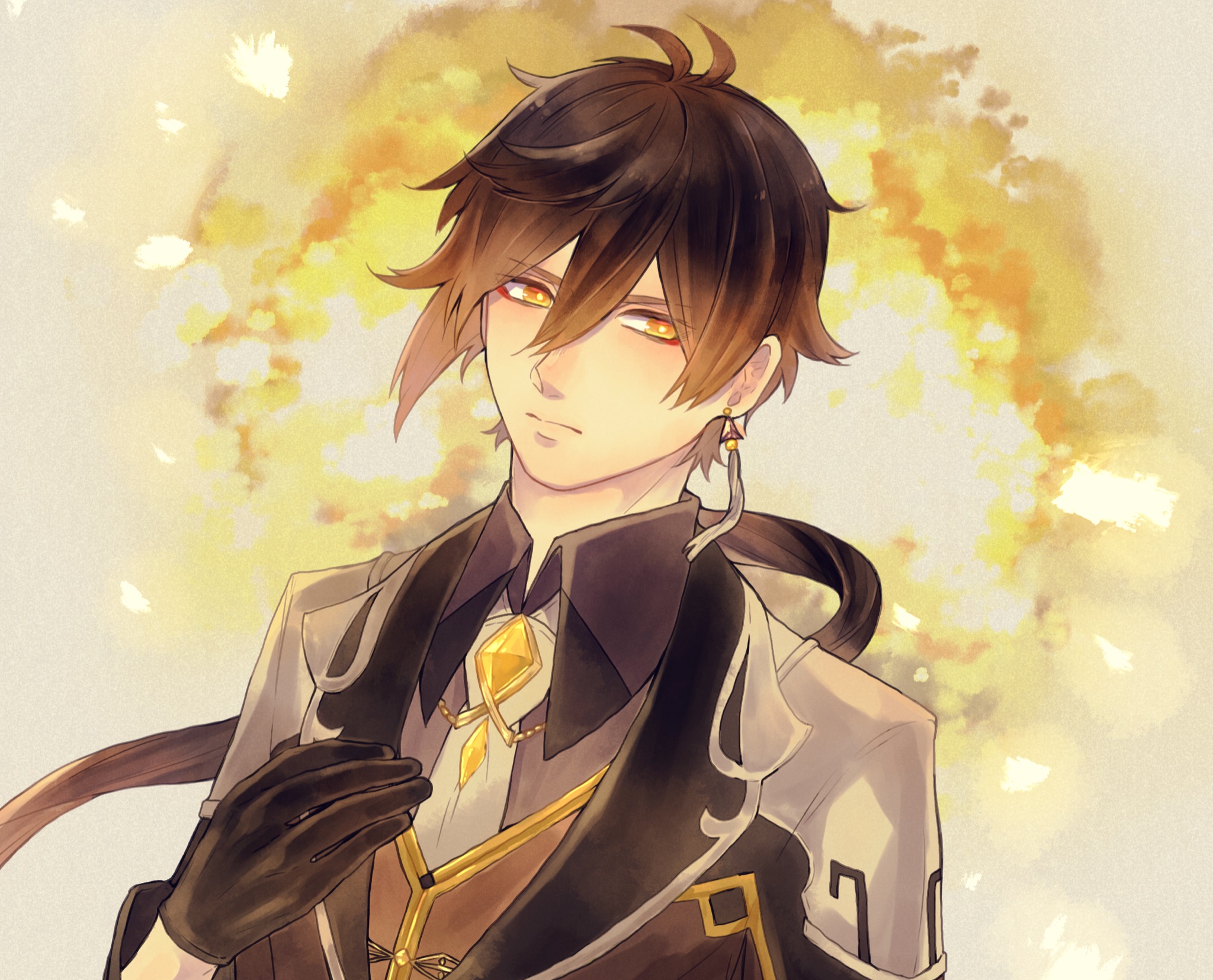 Zhongli from Genshin Impact HD Wallpaper