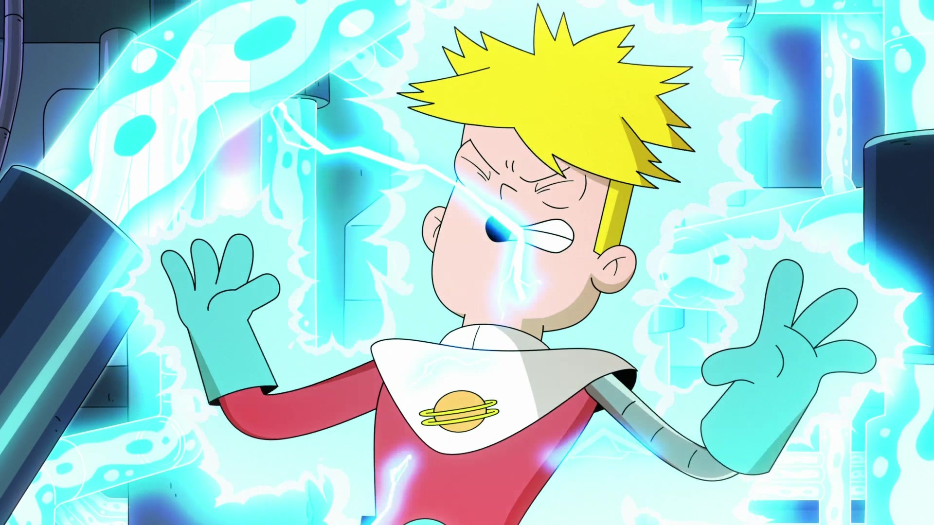 Gary Goodspeed from Final Space in a laboratory HD Wallpaper