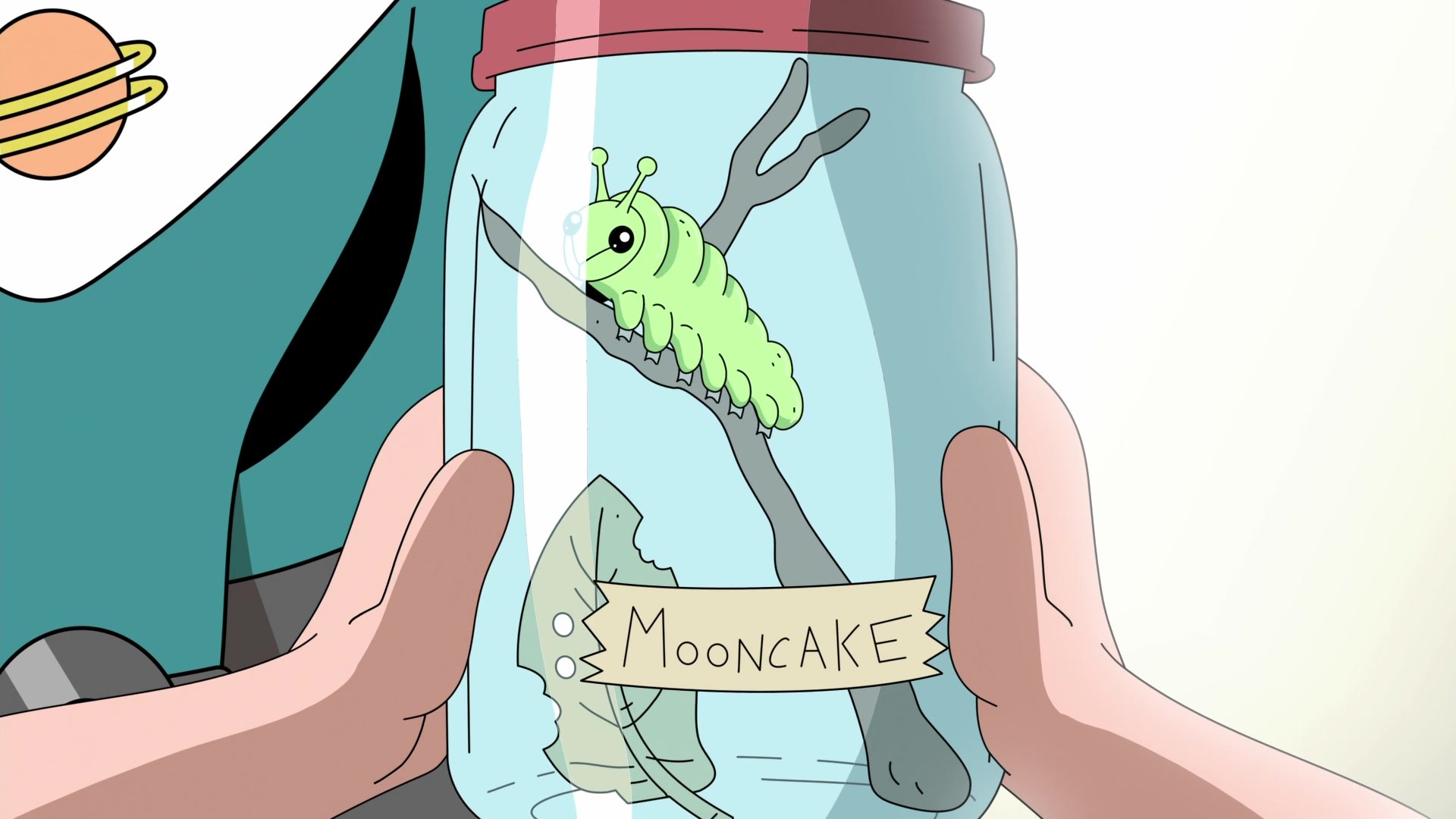 Mooncake the Caterpillar in a Jar from Final Space HD Wallpaper