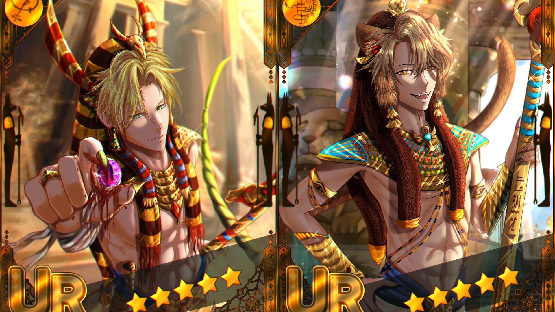 Mammon and Asmodeus from Obey Me! Shall We Date? HD Wallpaper
