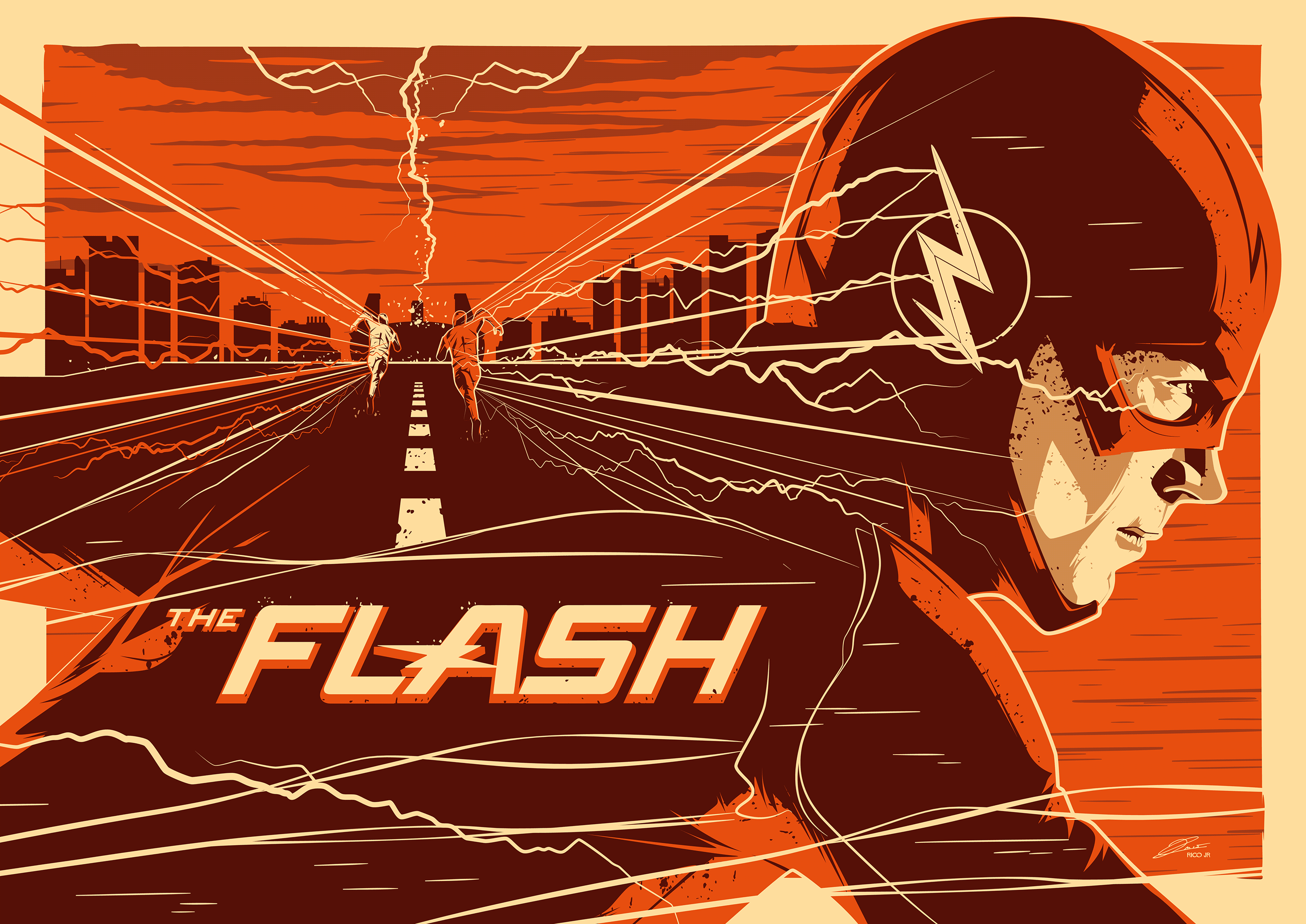 The Flash by Grant Gustin HD Wallpaper