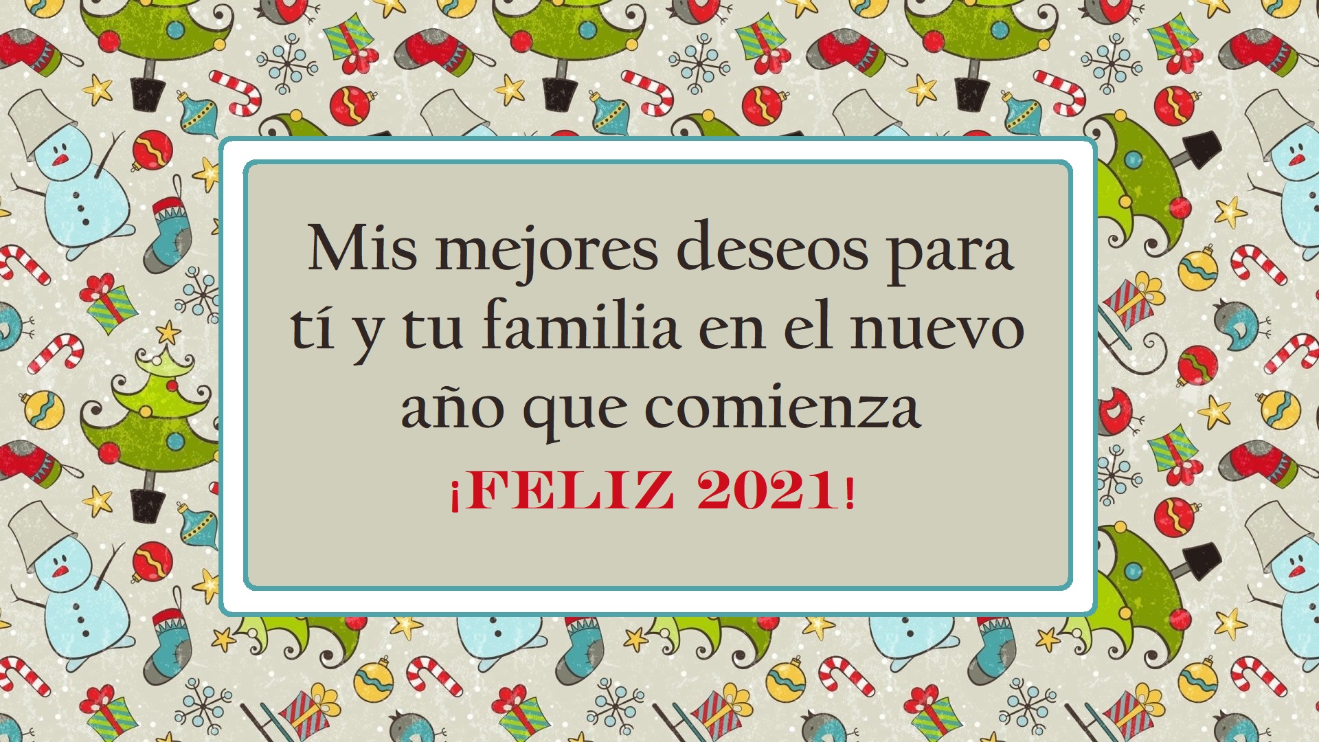 New Year 2021 Greeting Card HD Wallpaper