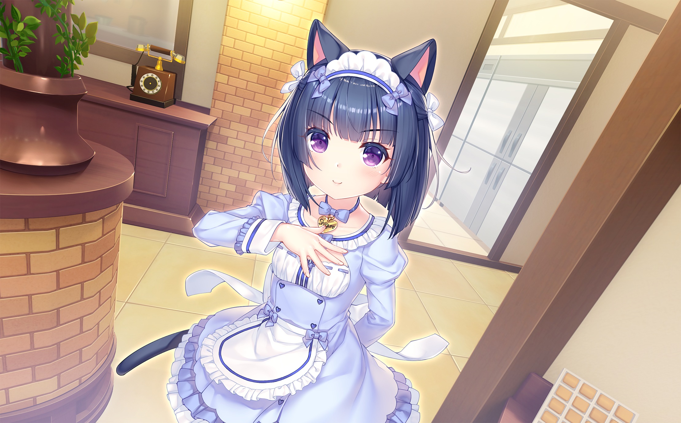 Minazuki Shigure from NEKOPARA Cat Girl Maid HD Wallpaper