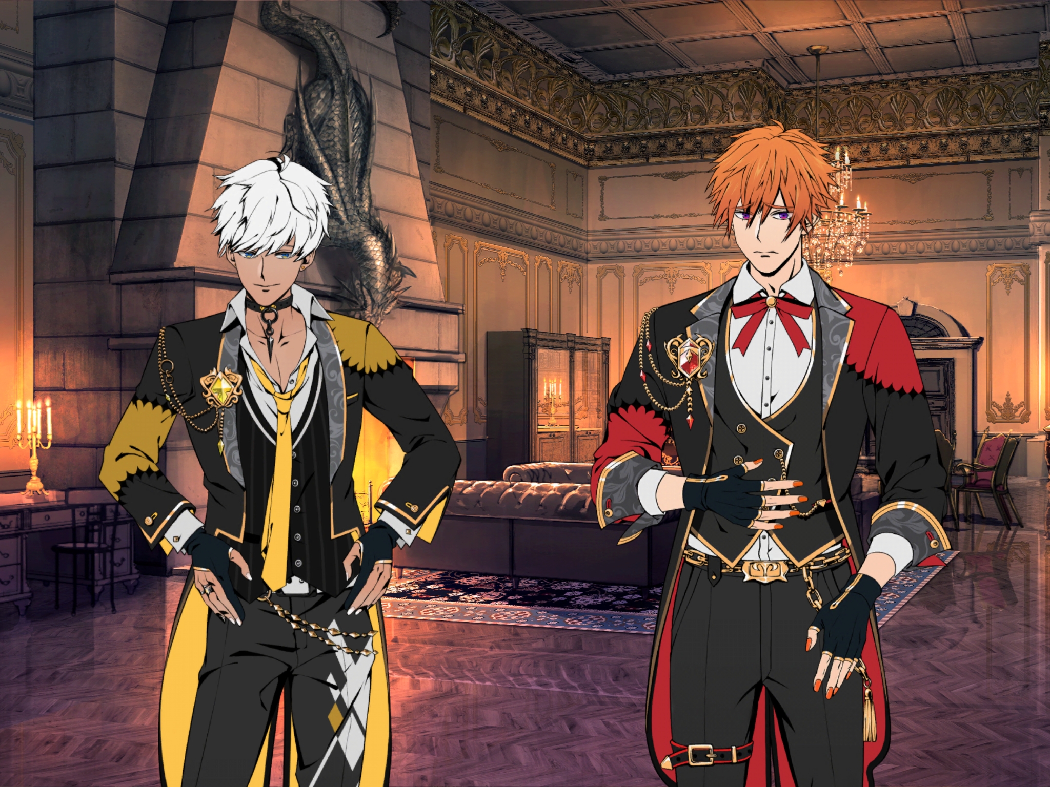 Satan and Beelzebub from Obey Me! Shall We Date? HD Wallpaper
