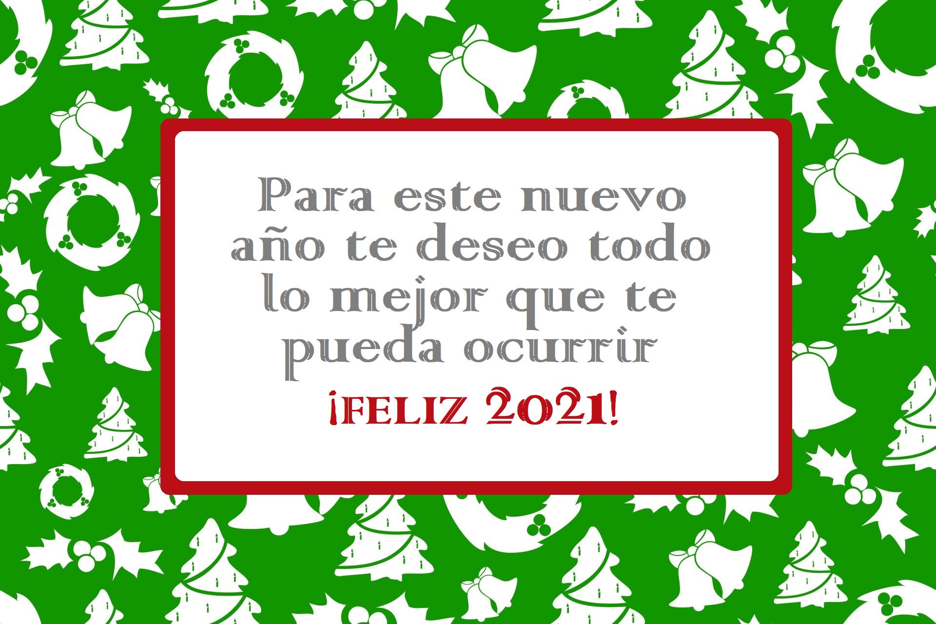 Happy New Year 2021 Greeting Card HD Wallpaper