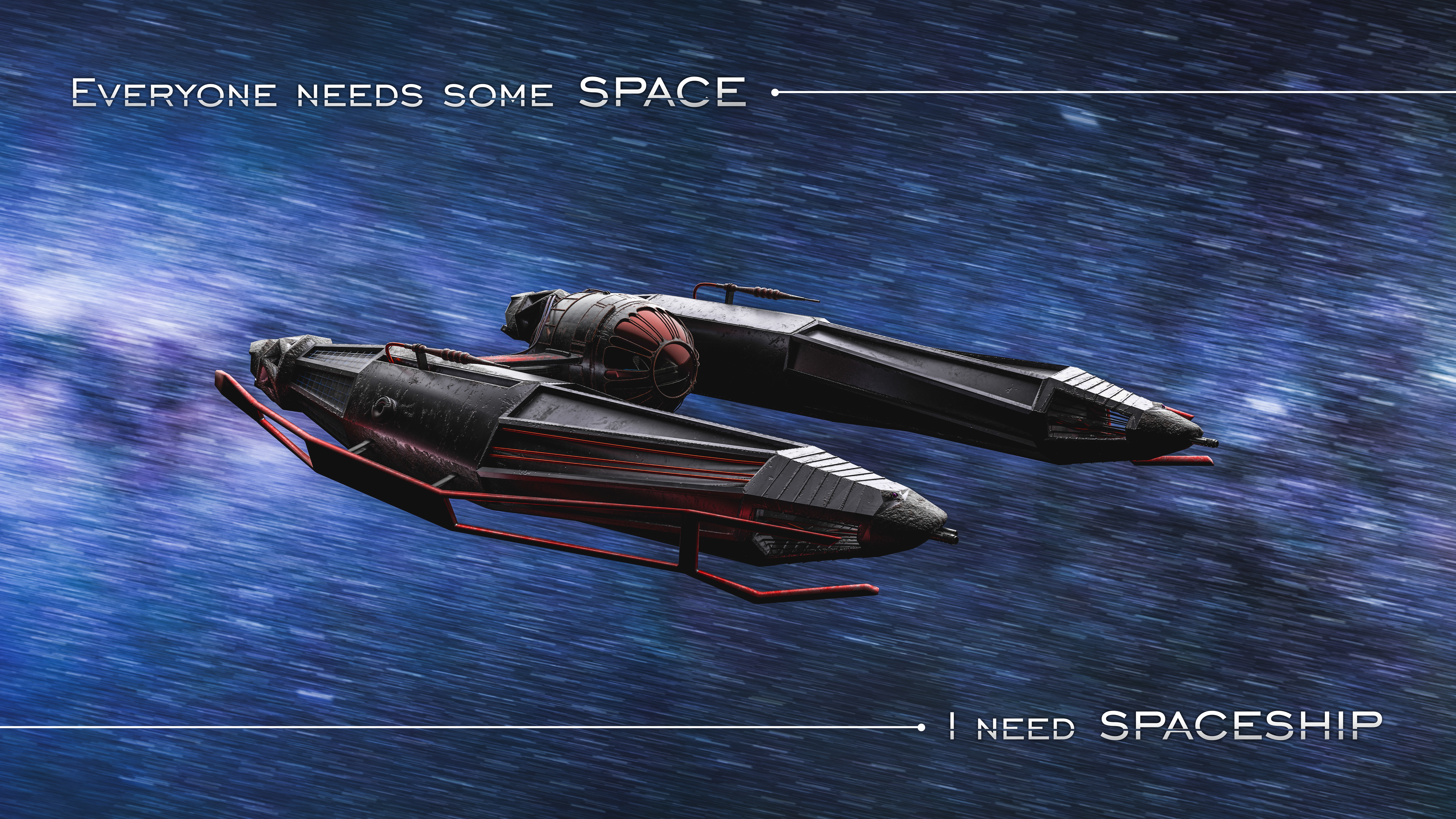 Sci-Fi Spaceships in Space HD Wallpaper