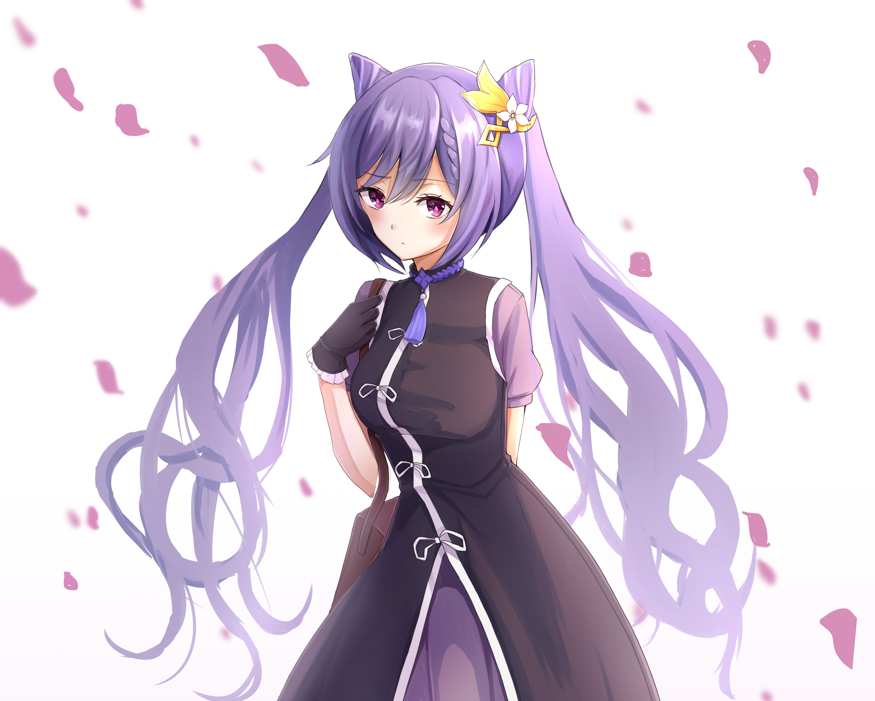 Keqing from Genshin Impact HD Wallpaper