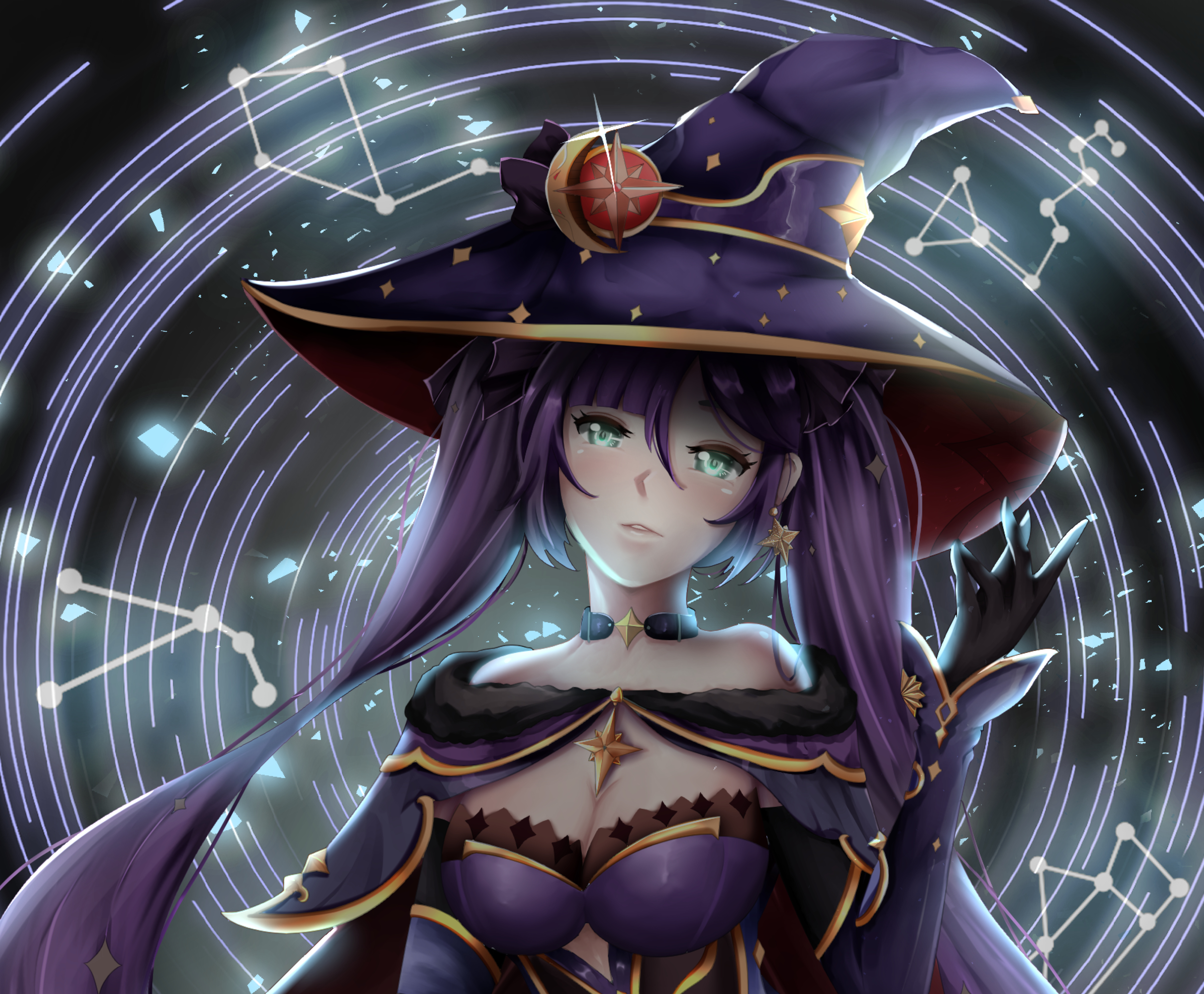 Mona from Genshin Impact HD Wallpaper